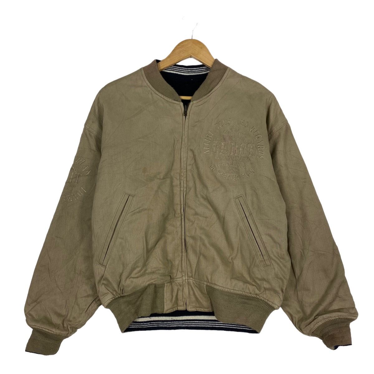 Japanese Brand JAPANASE!! Be-Hot Factory Reversible Varsity Jacket Size US M / EU 48-50 / 2 - 2 Thumbnail