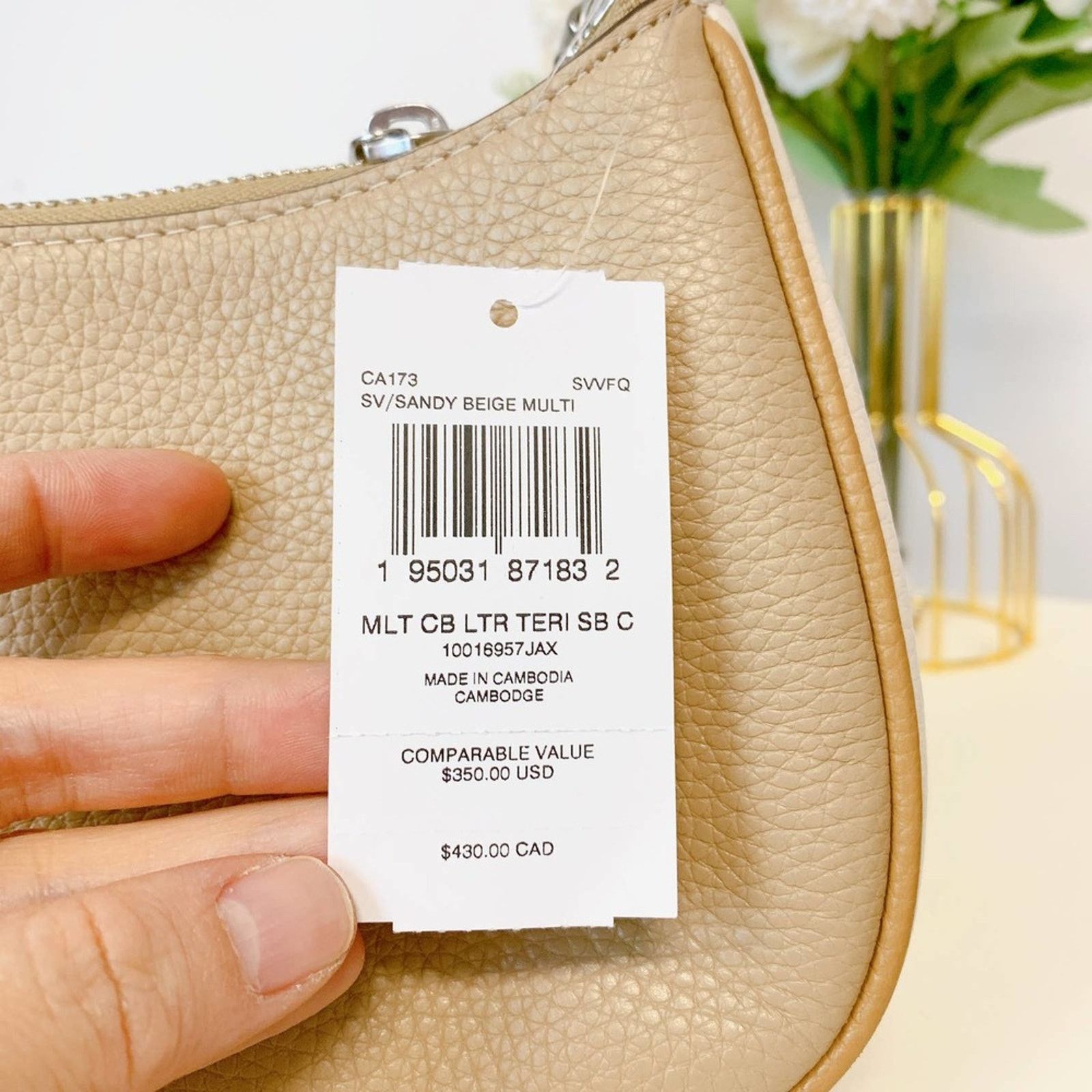 Coach Coach CA173 Teri Shoulder Bag In Colorblock Sandy Beige Size ONE SIZE - 8 Thumbnail