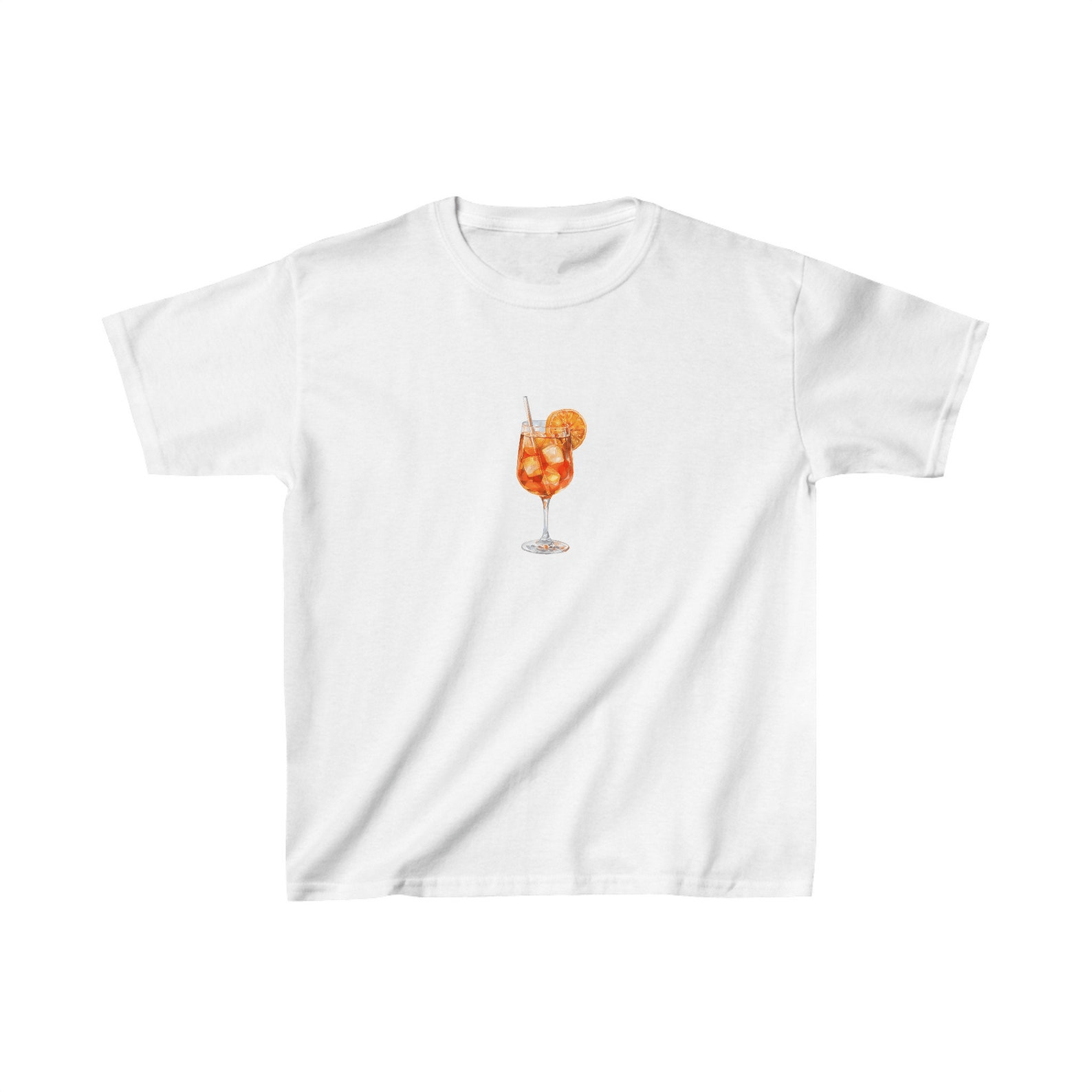 Other Aperol Spritz Baby Tee – Italian Summer Y2K Cropped T-Shirt Size M / US 6-8 / IT 42-44 - 3 Thumbnail