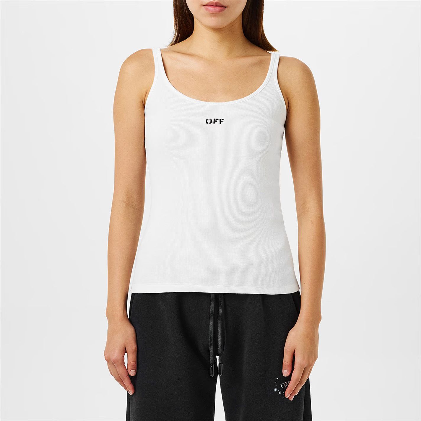 Off-White o1g2r1mq1224 Tank Top in White Size XS / US 0-2 / IT 36-38 - 3 Thumbnail