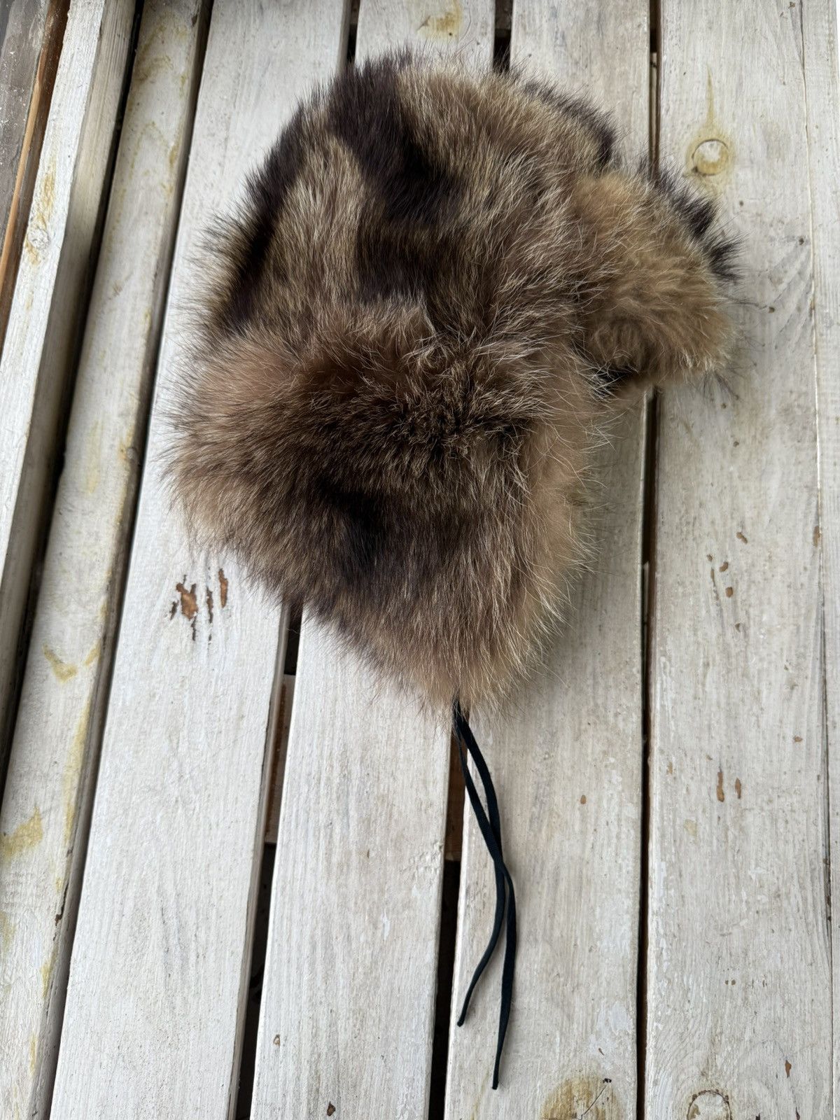 Hysteric Glamour × Japanese Brand × Vintage Vintage Real Fur Mohair Fuzzy Ushanka Y2K Opium Hype Rare OS Size ONE SIZE - 4 Thumbnail