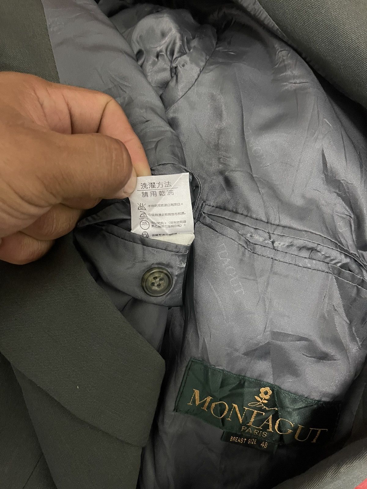Montagut × Vintage Vintage MONTAGUT Double Breast Luxury Blazer Jacket Size US M / EU 48-50 / 2 - 11 Thumbnail
