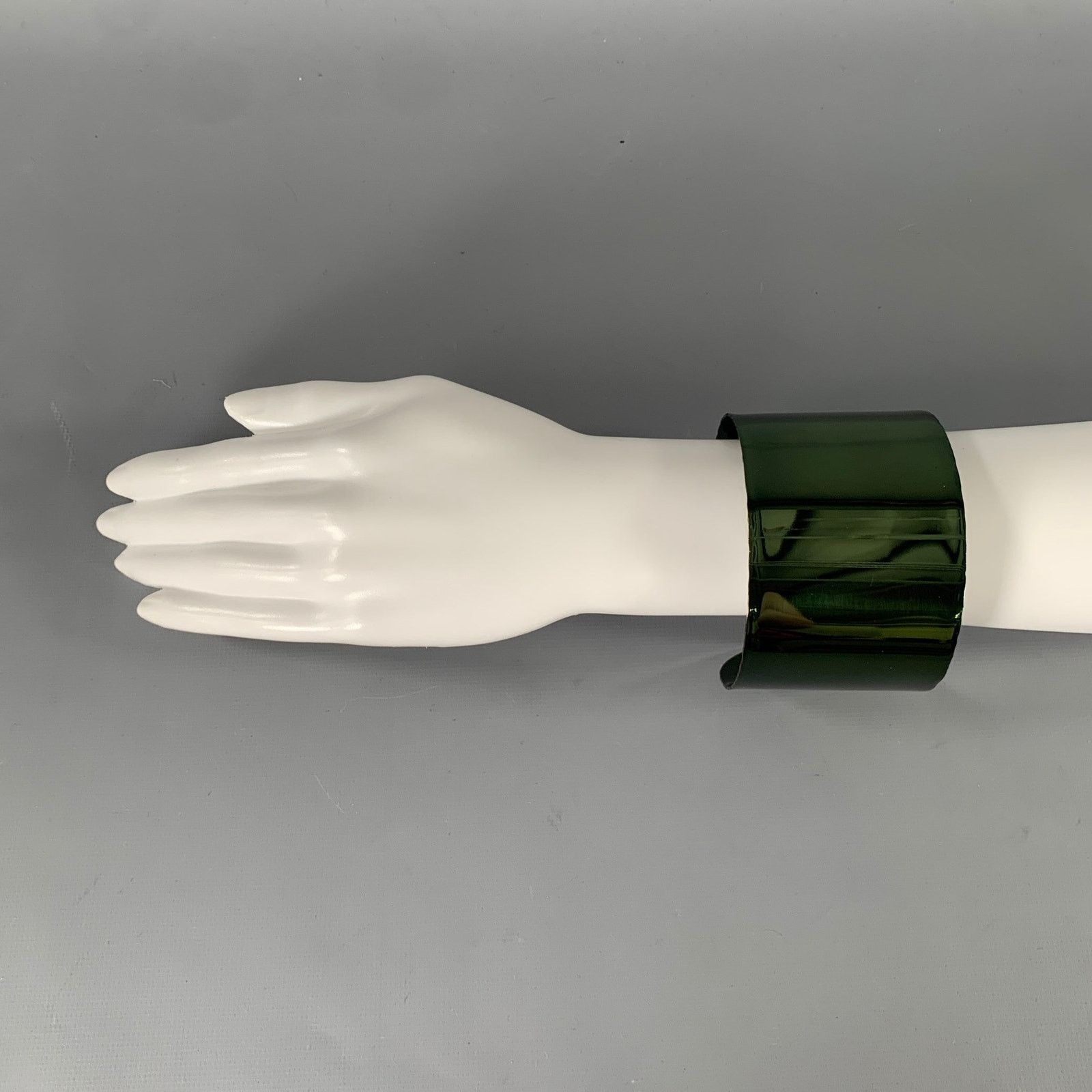 Maison Margiela MAISON MARTIN MARGIELA Green Metallic Metal Bracelet Size ONE SIZE - 4 Thumbnail