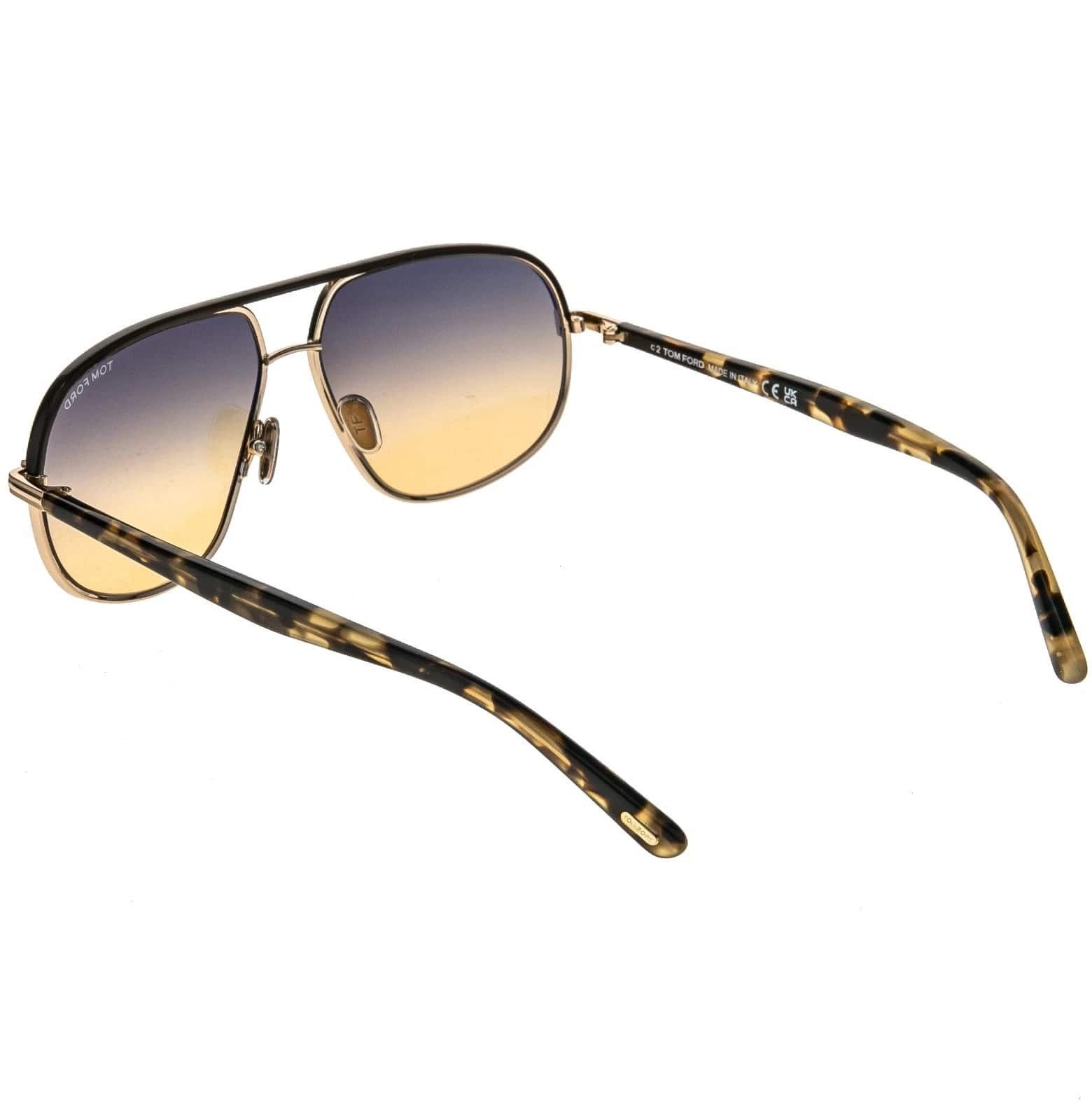 Tom Ford TOM FORD MAXWELL TF1019 28F Brown Aviator Sunglass 1019 Size ONE SIZE - 3 Thumbnail