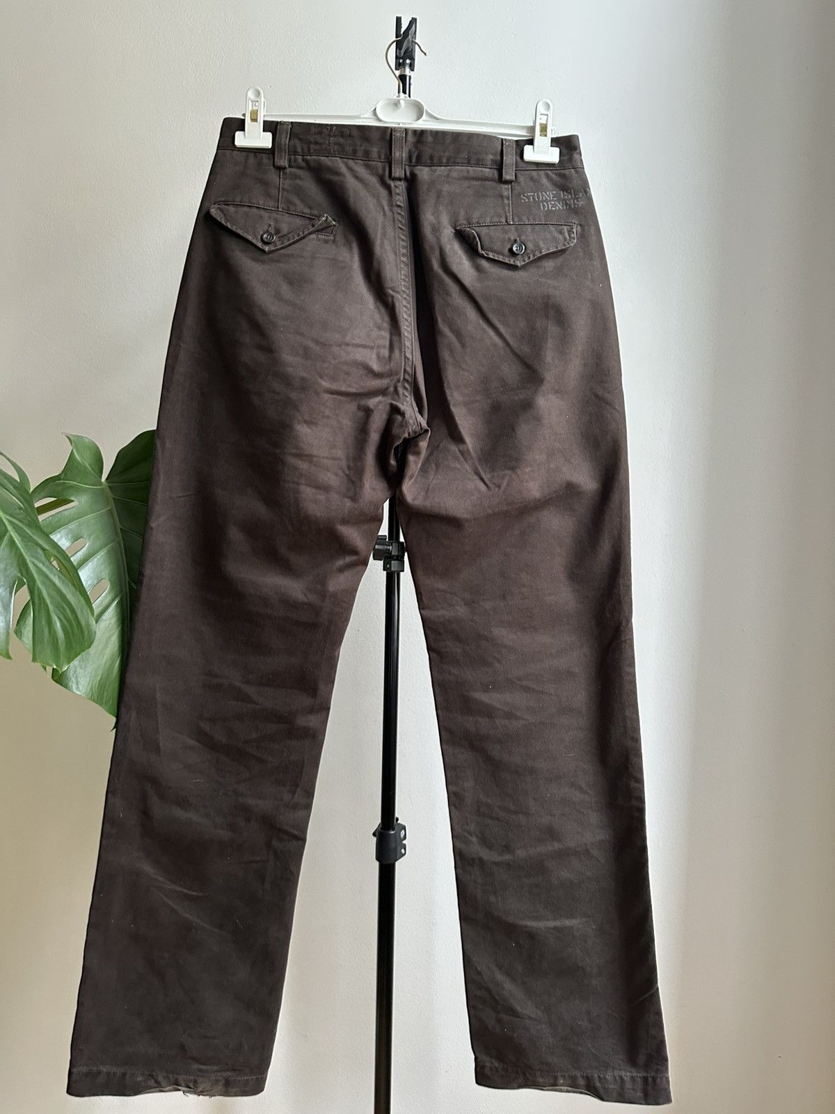 Stone Island Stone Island Denim Vintage Rare 00s Army Massimo Osti Pants Size US 33 - 3 Thumbnail