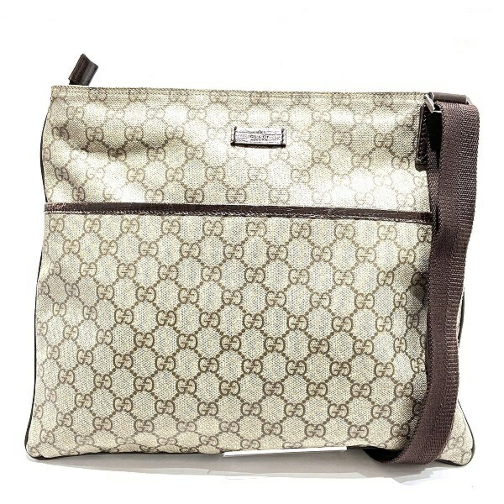 image of Gucci GG Supreme 141198 Bag Shoulder Unisex in Beige, Women's