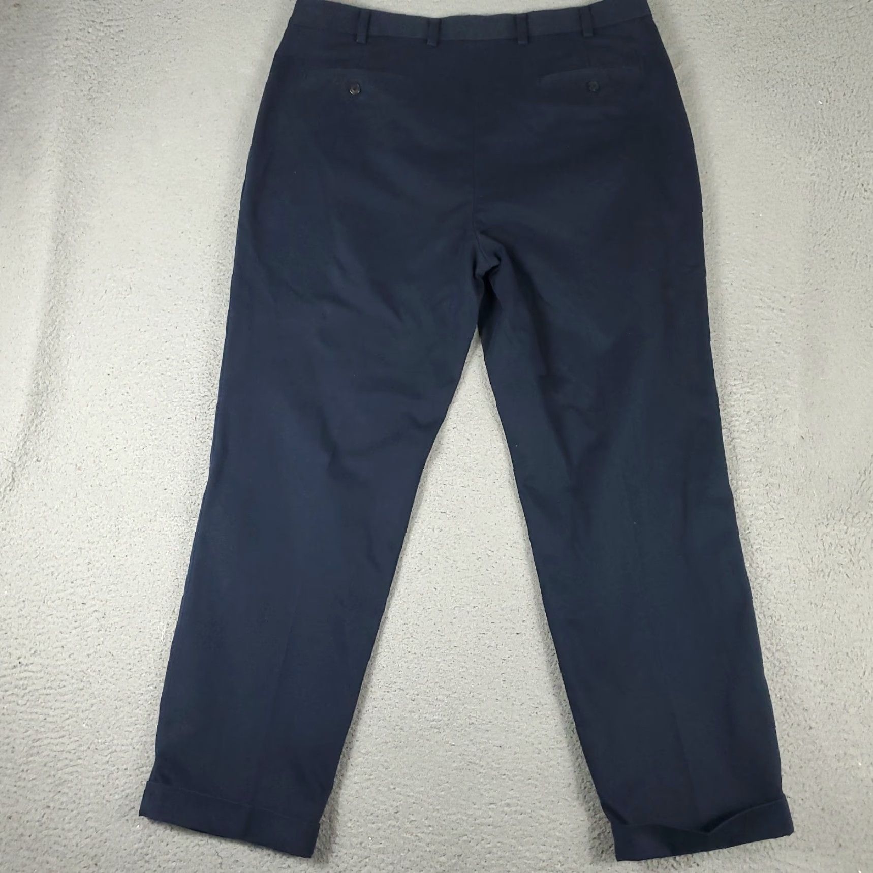 Brooks Brothers BROOKS BROTHERS PANTS Mens 40x31 Chino Regular Blue Pleated Cotton Trousers Size US 40 / EU 56 - 7 Thumbnail