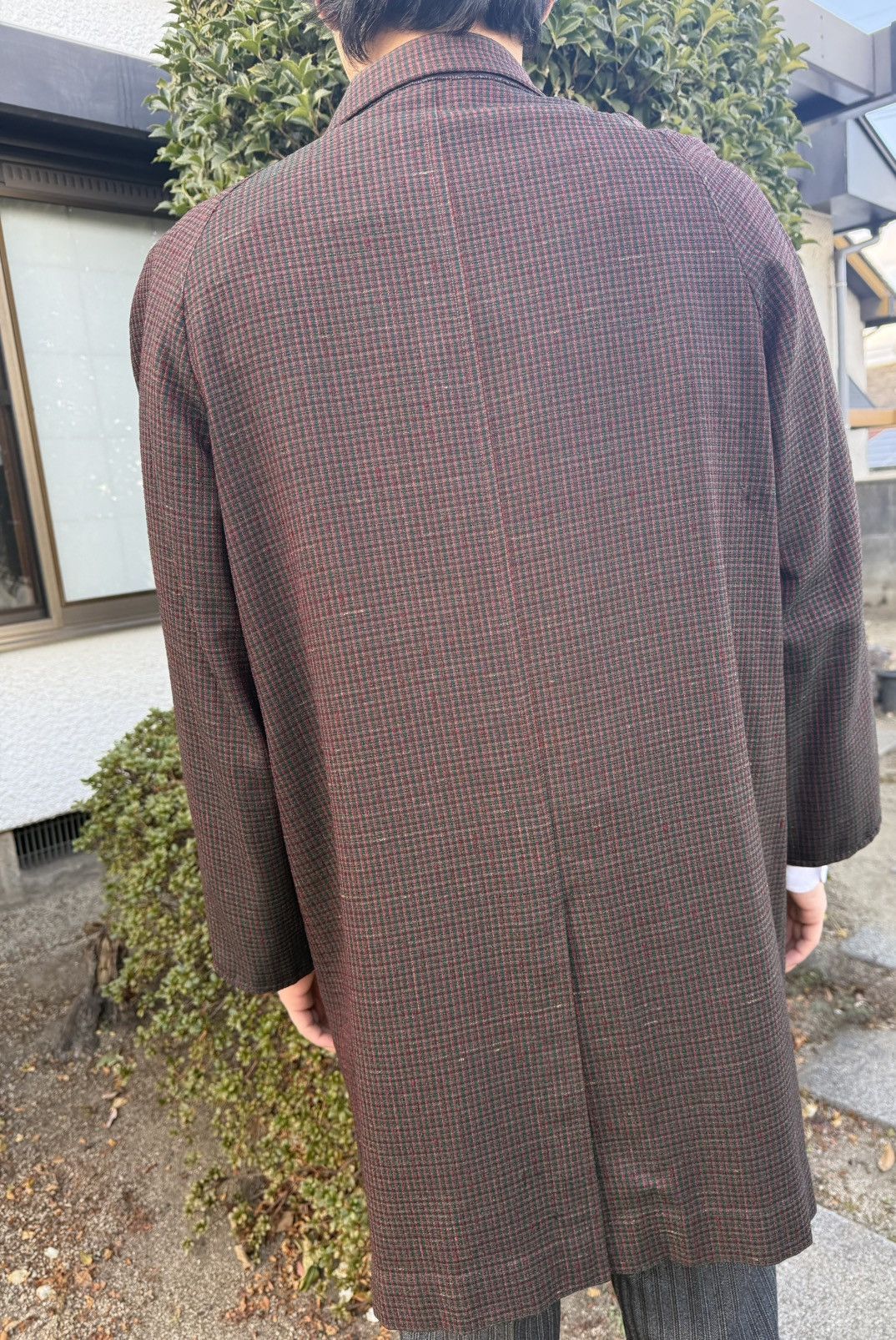 Other Spring&Autumn Vintage Japanese Raglan Wool Coat Red Check Size US L / EU 52-54 / 3 - 15 Thumbnail