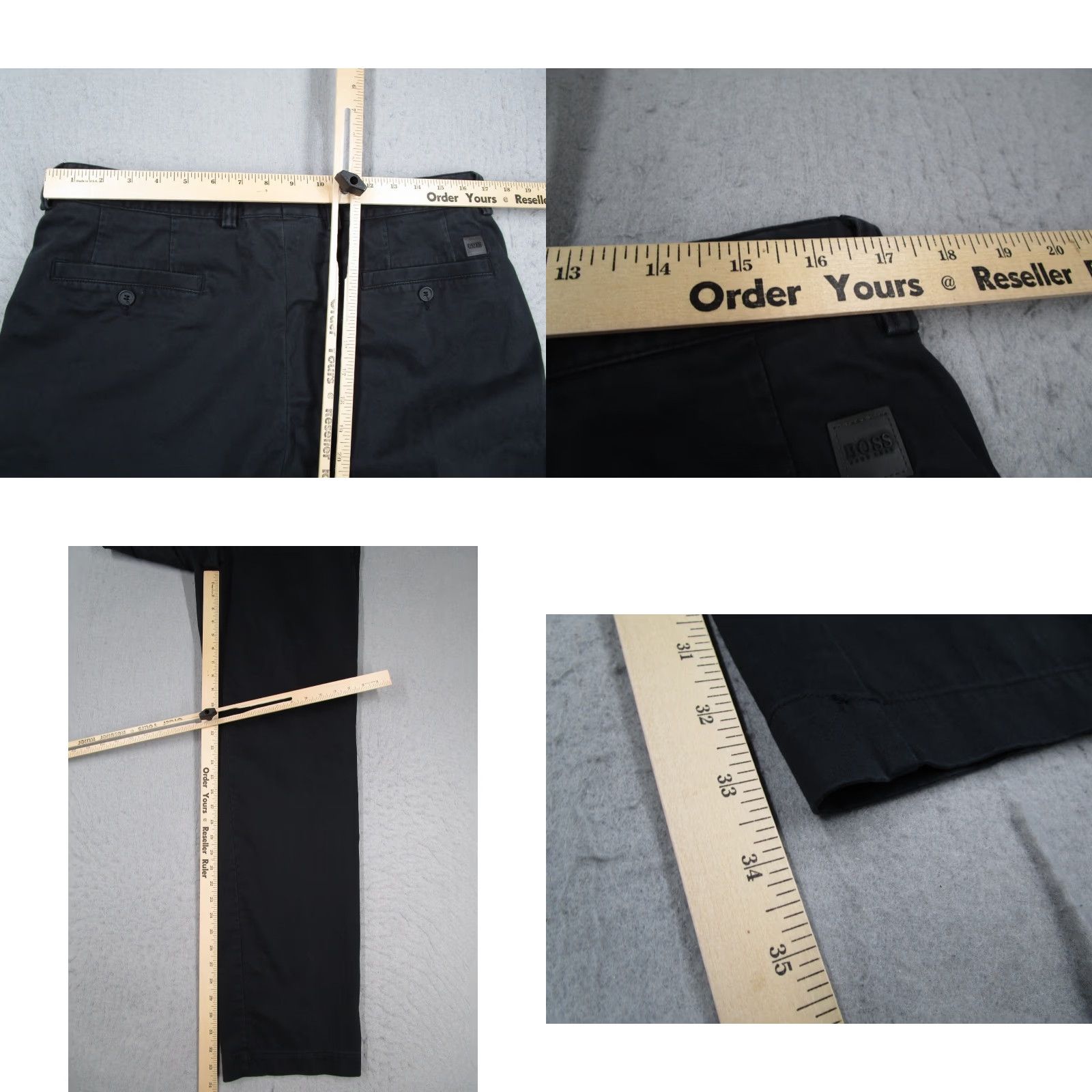 Hugo Boss Hugo Boss Pants Mens 36 Black Chuck Twill Chino Straight Leg 5-Pocket Flat Front Classic Retro 90s Logo Size US 36 / EU 52 - 8 Thumbnail