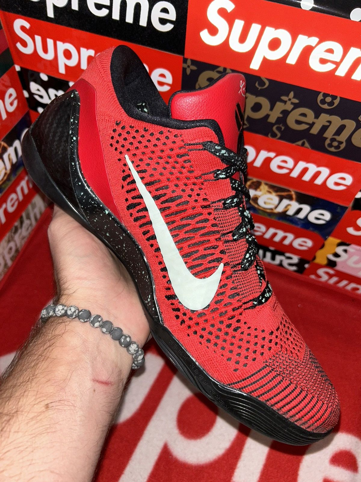 Nike Nike Kobe 9 Elite Low "University Red" 639045-600 11 VNDS Size US 11 / EU 44 - 7 Thumbnail