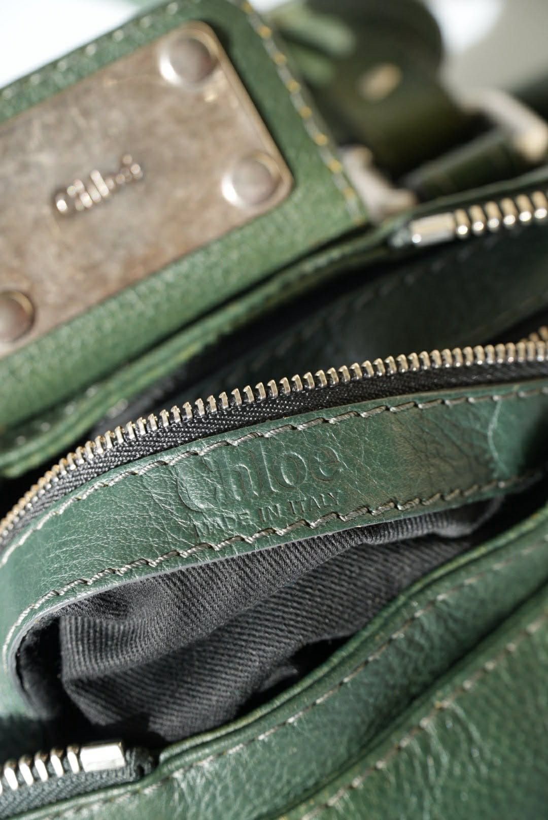 Chloe Chloé Green Leather Paddington Mini Satchel Size ONE SIZE - 18 Thumbnail