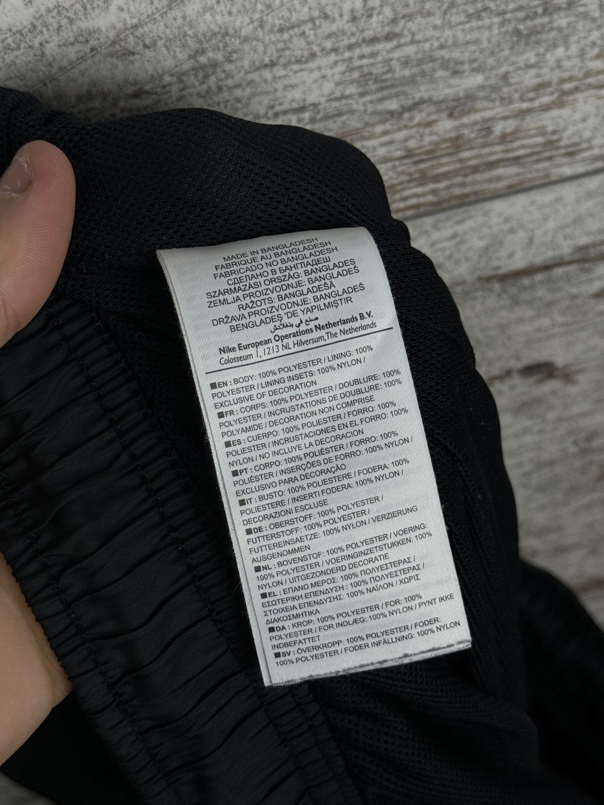 Nike × Vintage Mens Vintage Nike black drill pants sweatpants swoosh y2k Size US 36 / EU 52 - 12 Thumbnail
