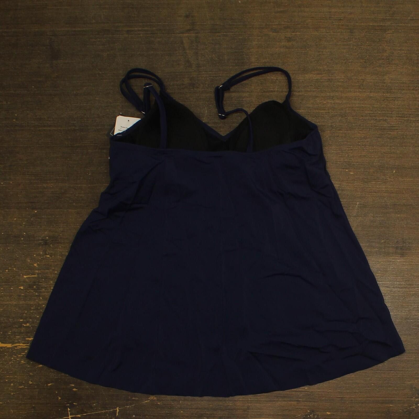 Other Nwt Swim Solutions Top Swim Bikini 806843 Navy Blue 14 Size ONE SIZE - 2 Thumbnail