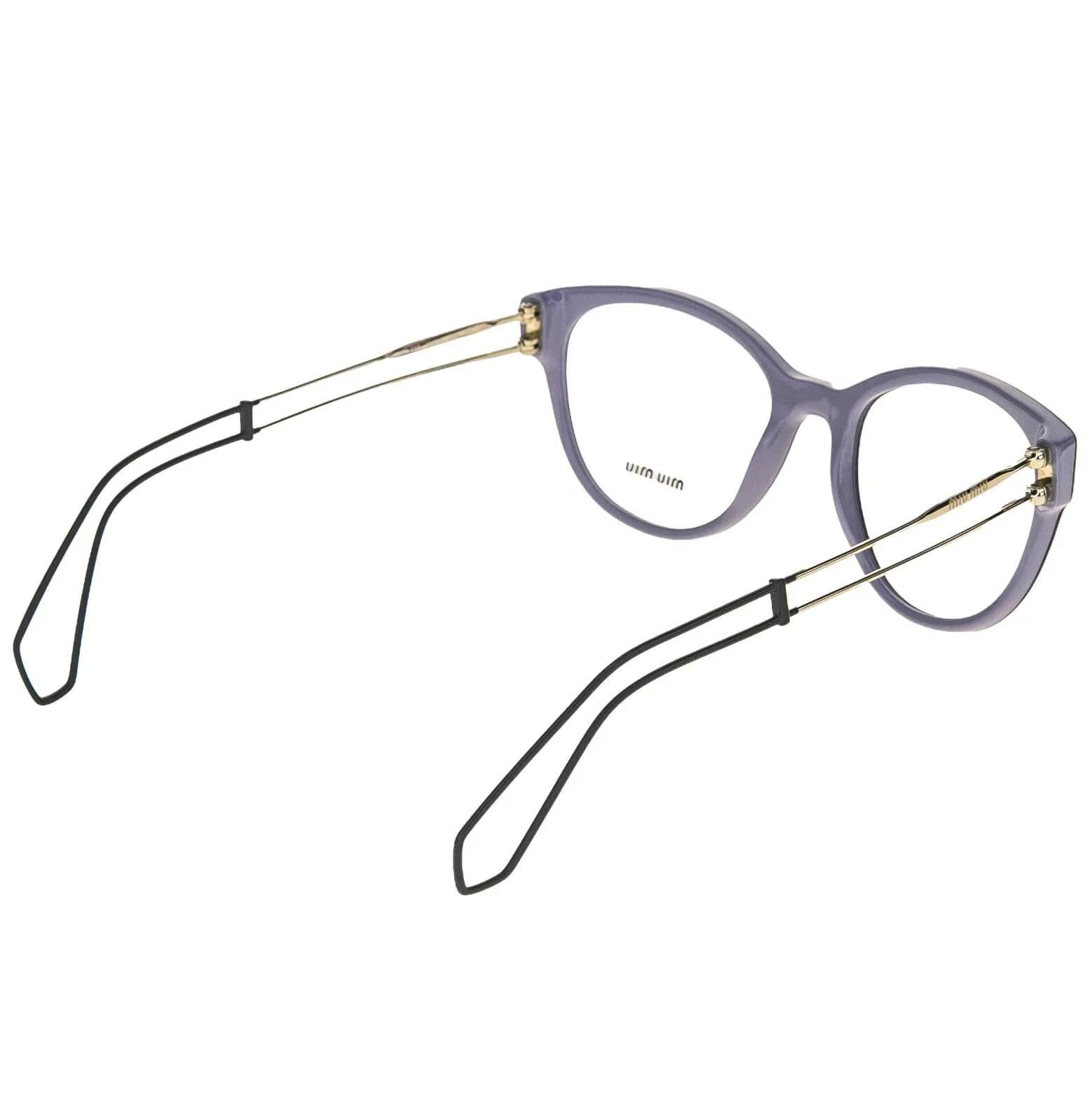 Miu Miu MIU MIU 03P MU03PV Lilac Violet Gold Optical Frame Size ONE SIZE - 6 Thumbnail