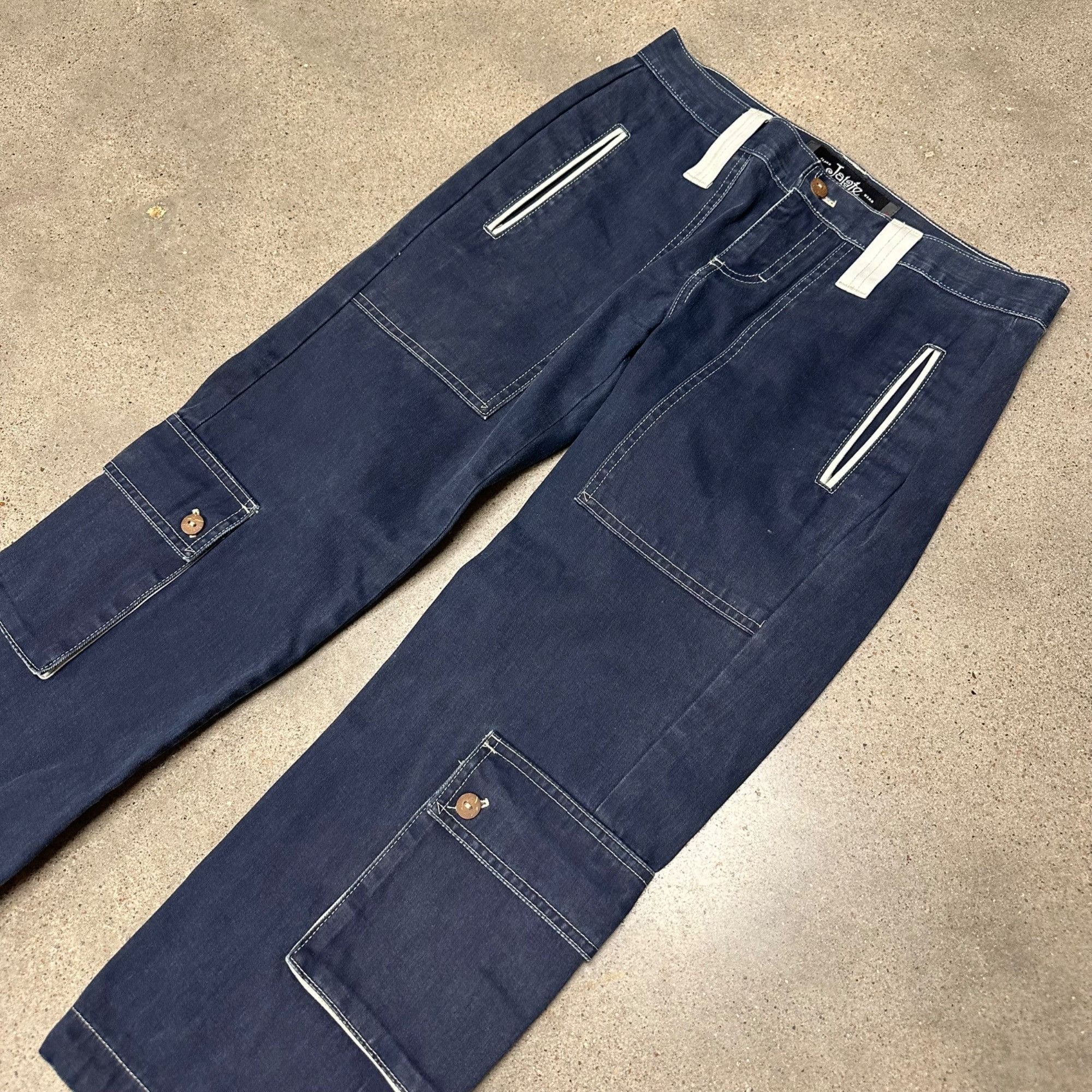 Vintage Vintage Y2K Jalate Jeans Wear Unique Cargo Capri Pants Size 30" / US 8 / IT 44 - 2 Thumbnail