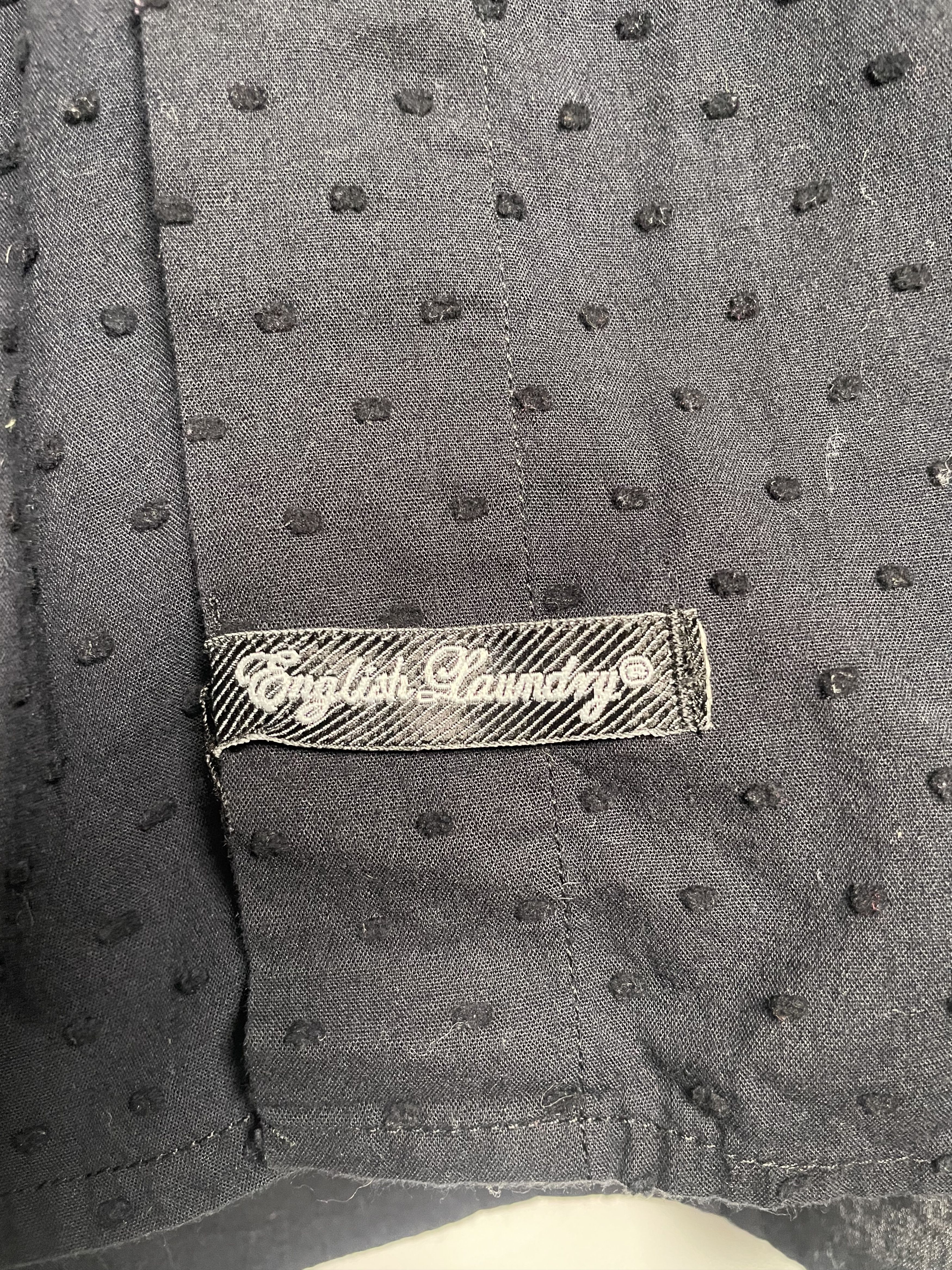 English Laundry 🇬🇧 English Laundry Black Clip Dot Embroidered Shirt XL Size US XL / EU 56 / 4 - 7 Thumbnail