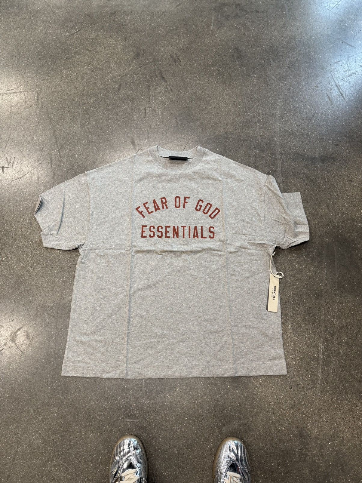 Fear of God Fear of God Essentials Jersey Crewneck Tee Dark Heather Size US S / EU 44-46 / 1 - 1 Thumbnail