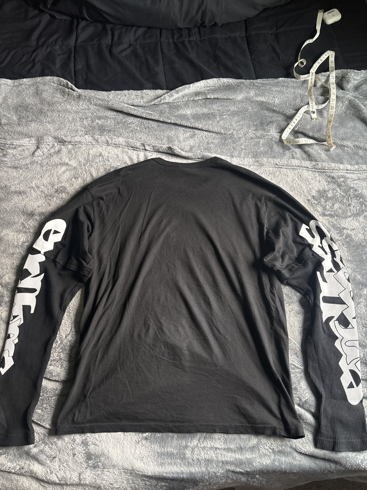 Vlone Endless denim long sleeve thermal shirt Size US M / EU 48-50 / 2 - 3 Thumbnail