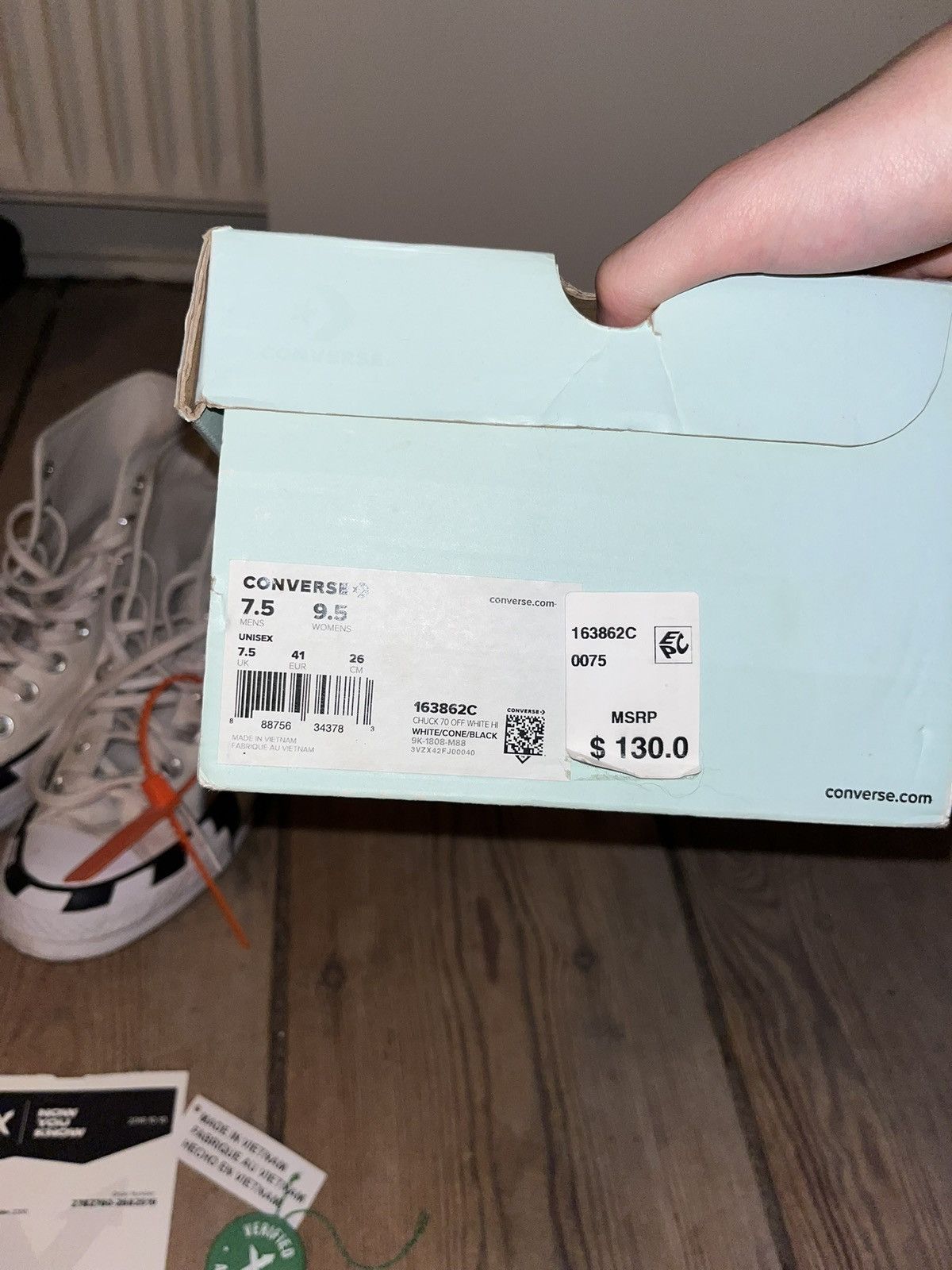 Converse × Off-White Off-white x converse Size US 7.5 / EU 40-41 - 8 Thumbnail