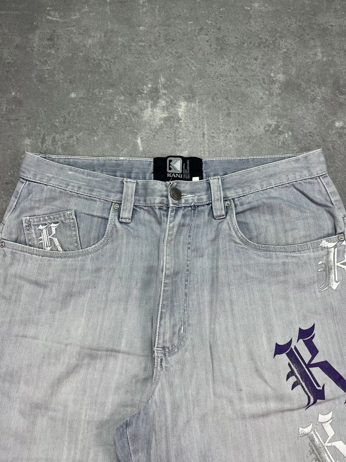 Karl Kani Karl Kani Multilogo Printed Baggy Denim Shorts Jorts 36 Rare Size US 36 / EU 52 - 5 Thumbnail
