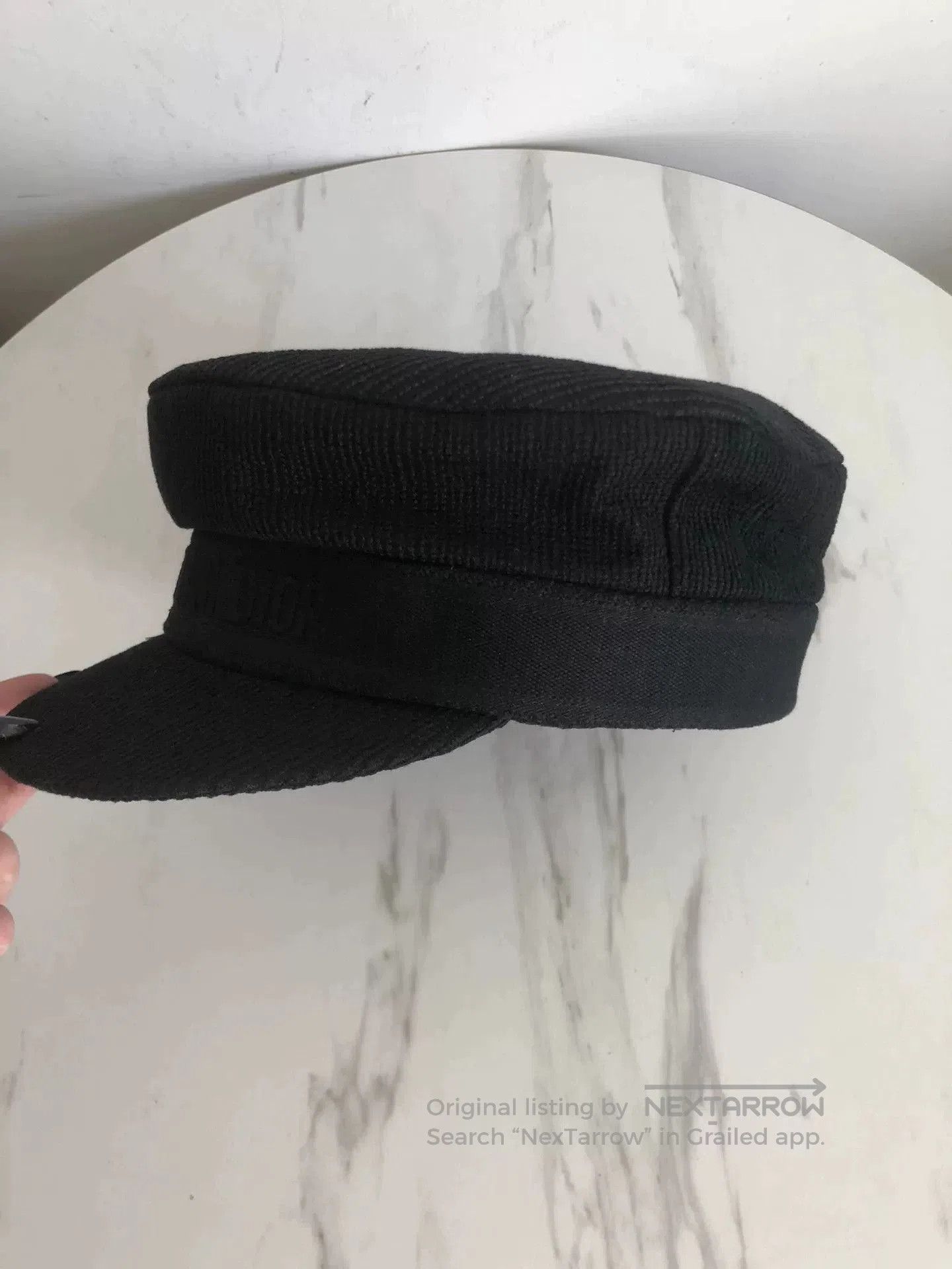 Dior Dior Black Newsboy Cap with Logo. Size ONE SIZE - 1 Thumbnail