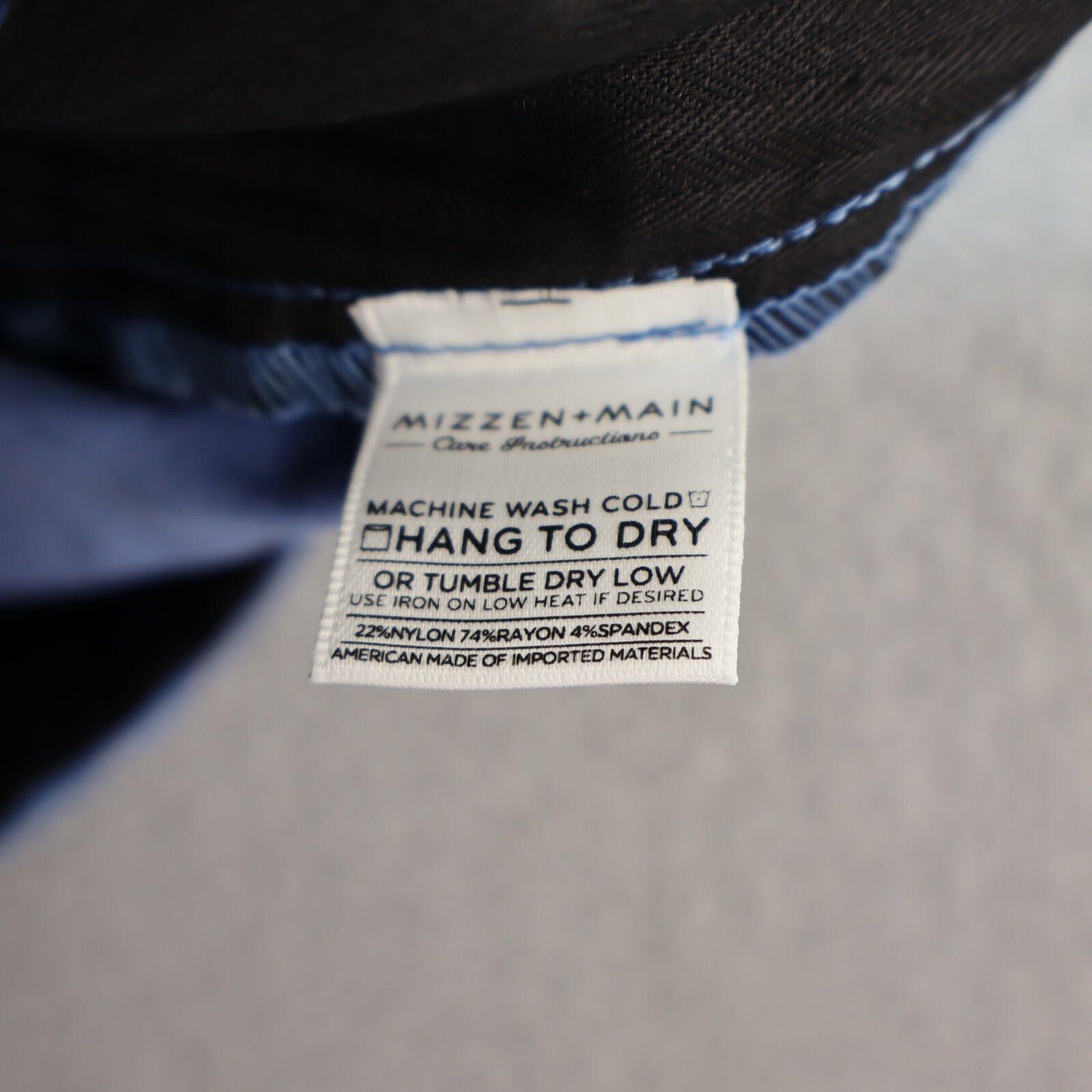 Mizzen+Main Mizzen + Main Men Blue Pants 34x29 Performance Chinos MiUSA Size US 34 / EU 50 - 9 Thumbnail