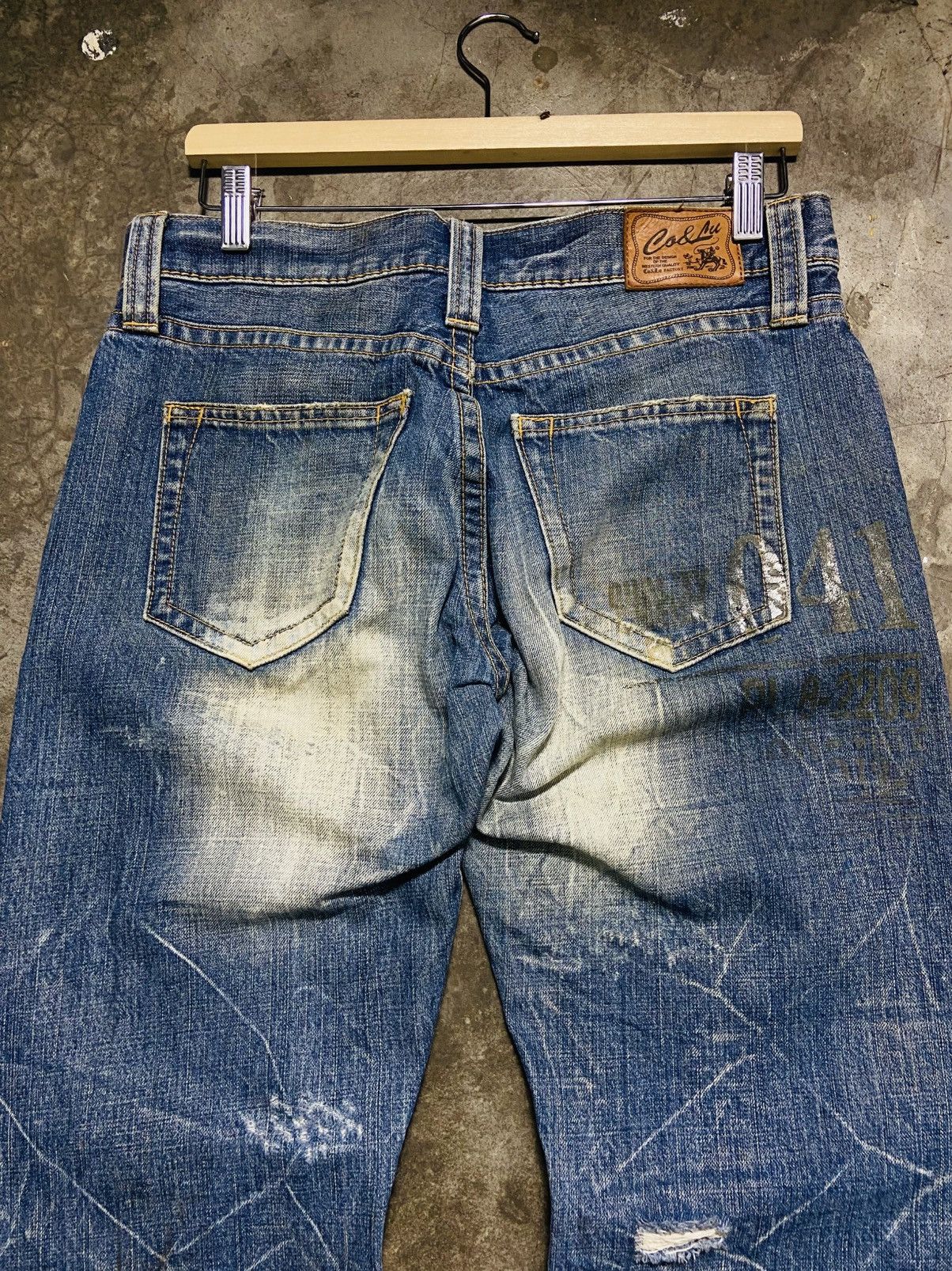 Seditionaries Co & Lu Distressed Flare Jeans Size US 33 - 15 Thumbnail