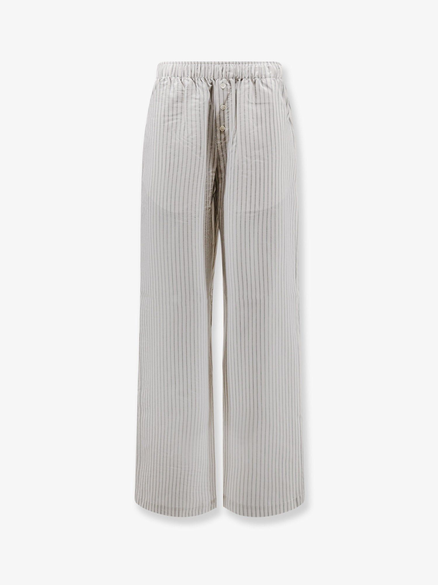 Rohe Silk Trousers With Striped Pattern Size 28" / US 6 / IT 42 - 1 Thumbnail