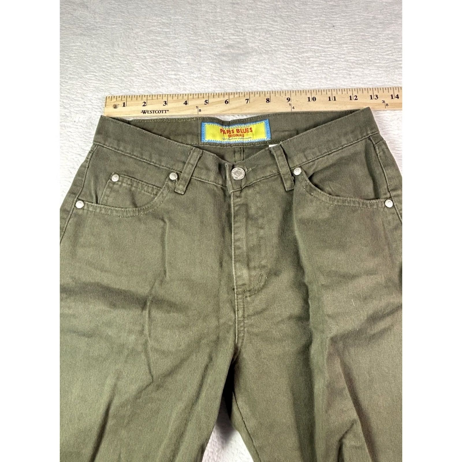 Vintage Paris Blues Original Women’s Dark Green Denim Jeans Size 3 Denim Jeans Regular Flared Women’s Dark Green Jeans Versatile Classic Mexico Size 26" / US 2 / IT 38 - 5 Thumbnail