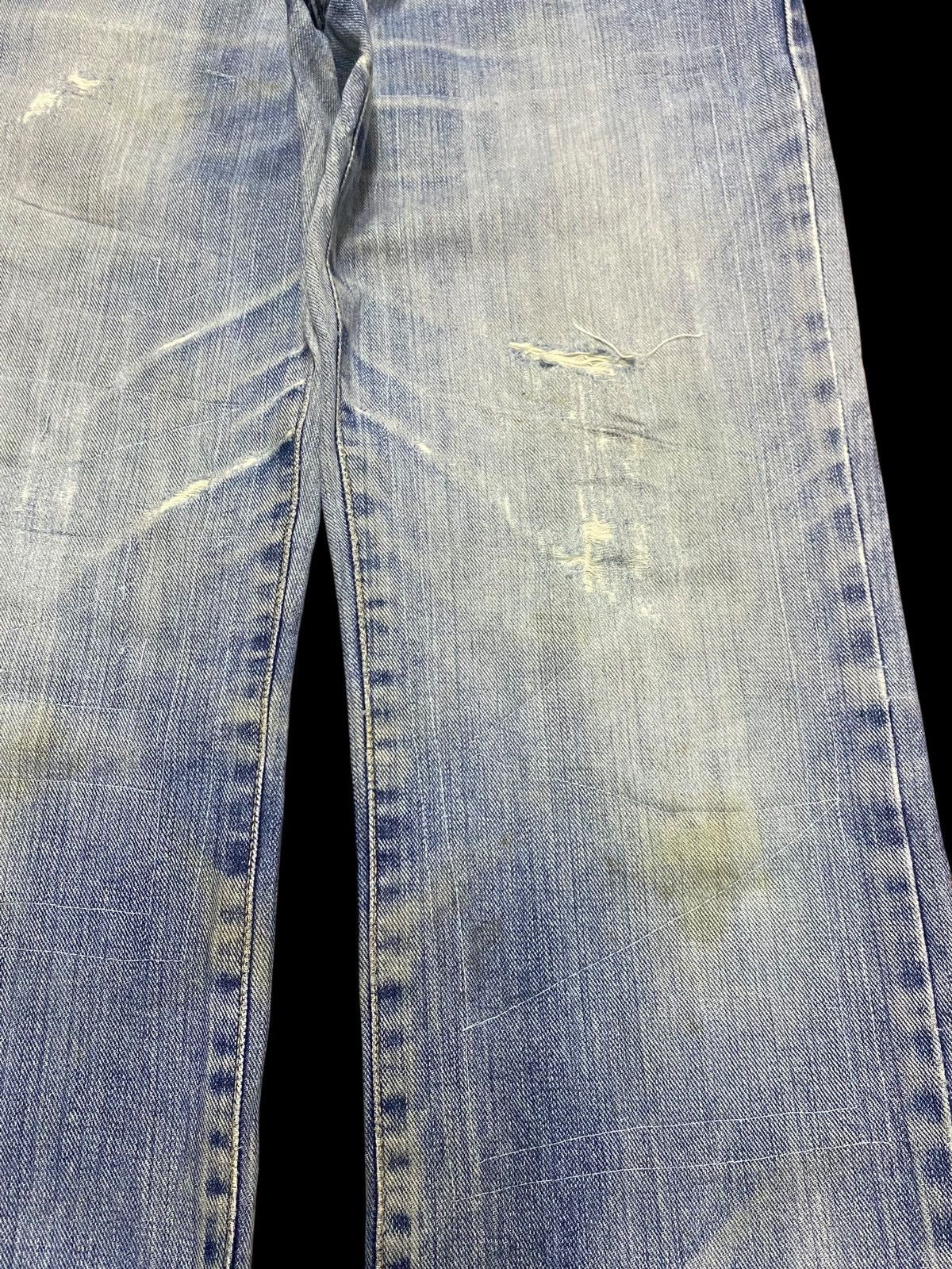 Junya Watanabe Vintage Edwin Patched Faded Wash Distressed Jeans Size US 30 / EU 46 - 10 Thumbnail