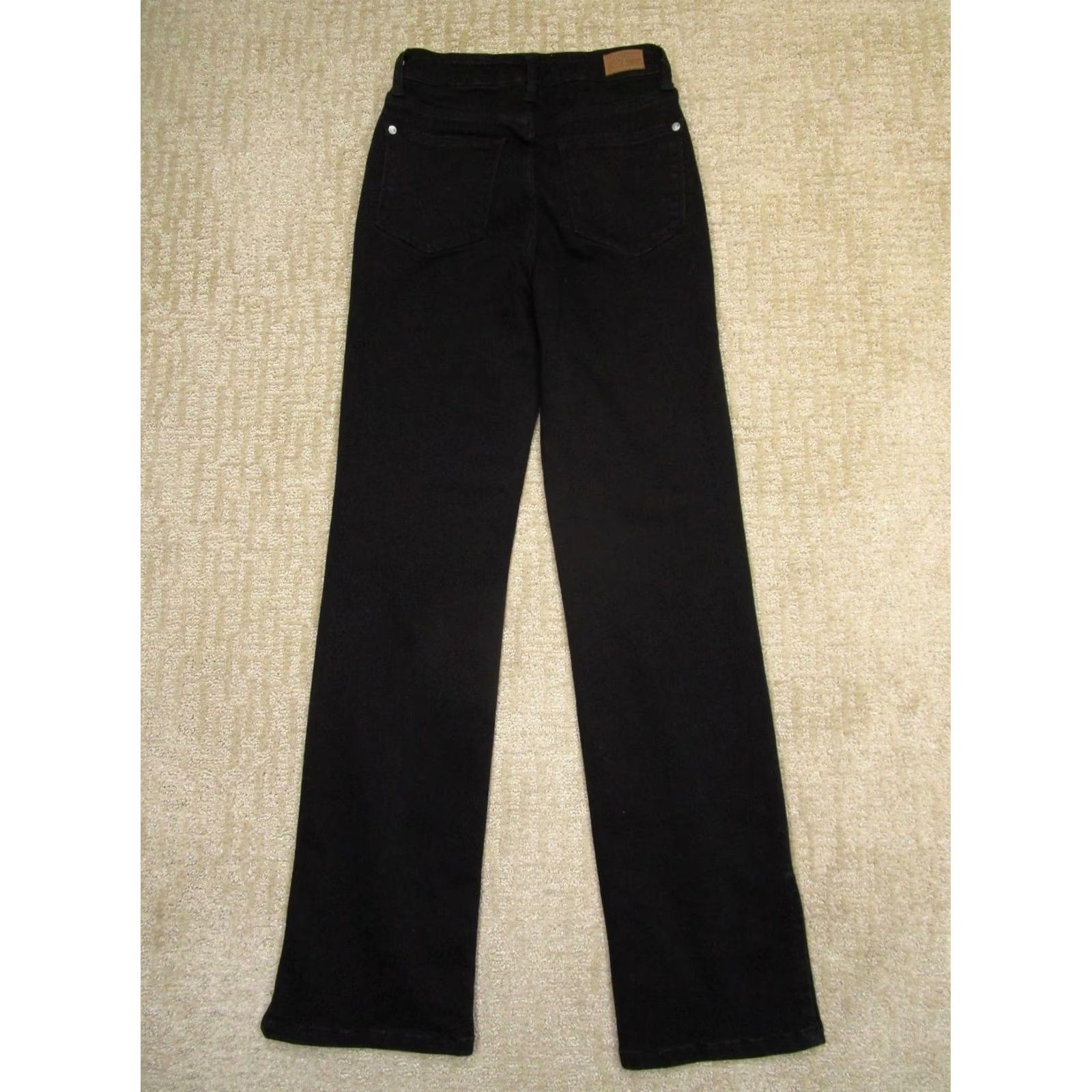 Vintage Judy Blue Jeans Women 26 Black High Rise Straight Relaxed Denim Pants Stretch Ball Park/School Theme? Size 26" / US 2 / IT 38 - 3 Thumbnail