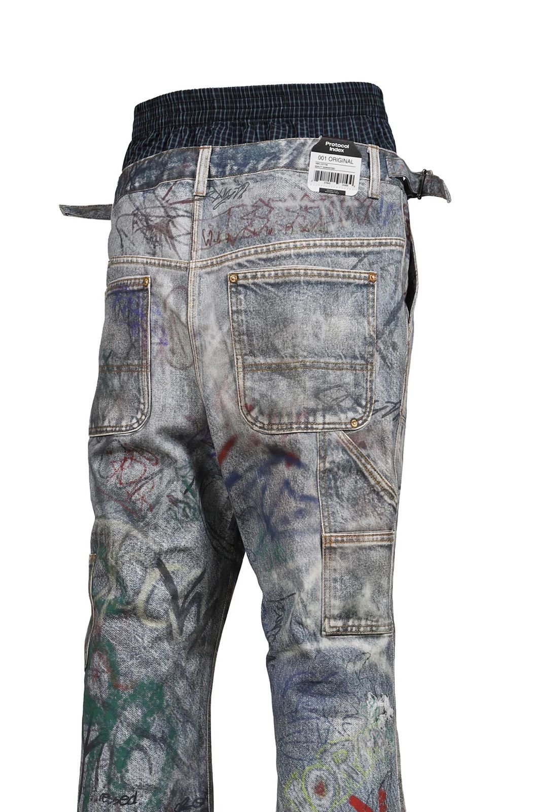 PROJECT G/R Protocol Index GRAFFITI LAYERED PANTS PROJECT GR Size US 32 / EU 48 - 5 Thumbnail
