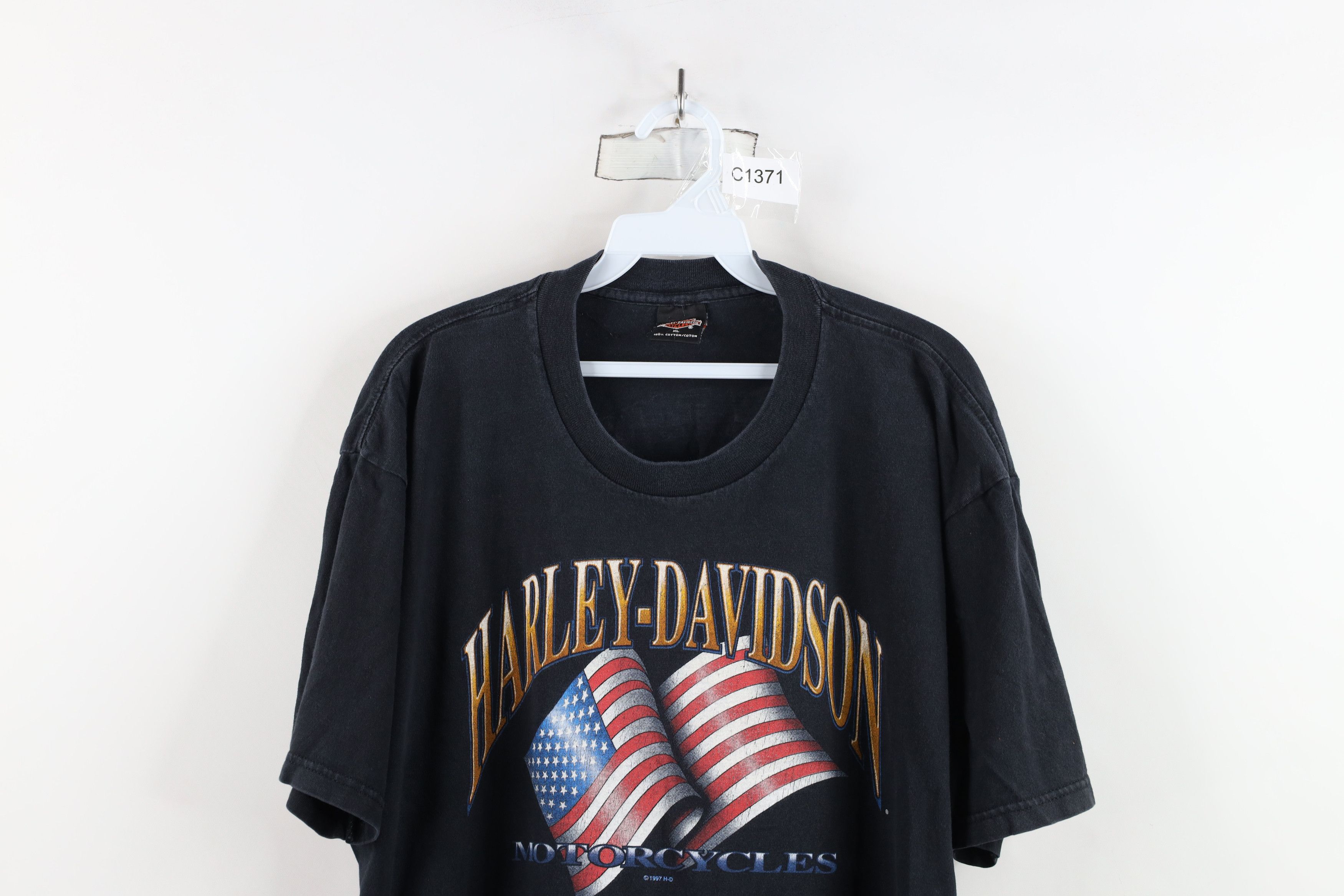 Harley Davidson × Vintage Vintage 90s Harley Davidson Logo New York City T-Shirt USA Size US XL / EU 56 / 4 - 2 Thumbnail