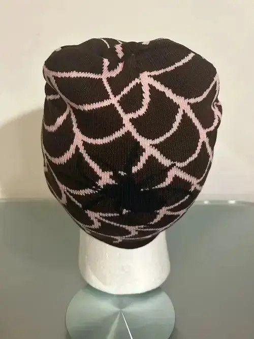 VIBE Y2K Spiderweb beanie (coffee pink) Size ONE SIZE - 4 Thumbnail