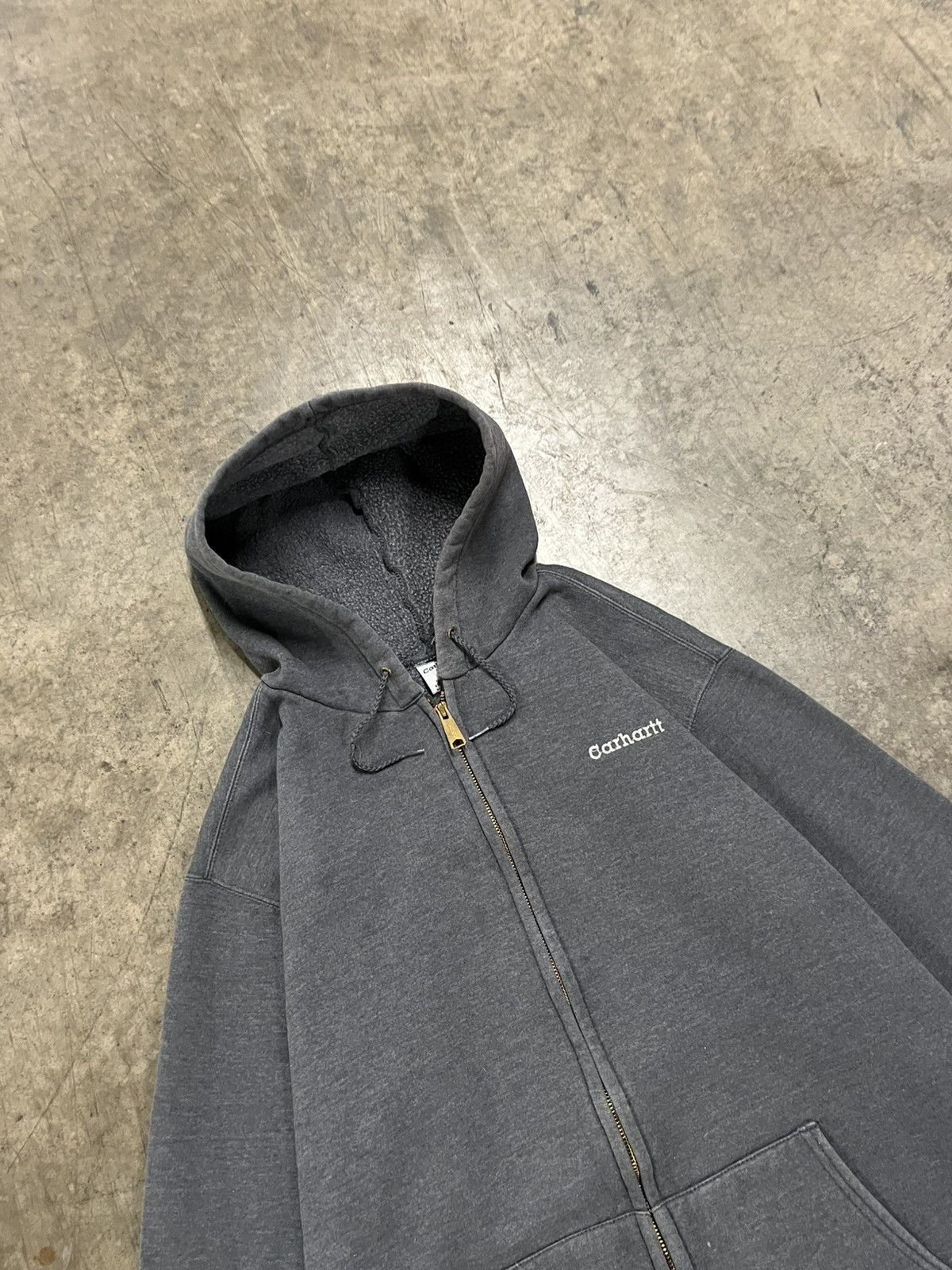 Carhartt × Vintage Carhartt vintage zip up hoodie skater streetwear boxy rare Size US XL / EU 56 / 4 - 4 Thumbnail