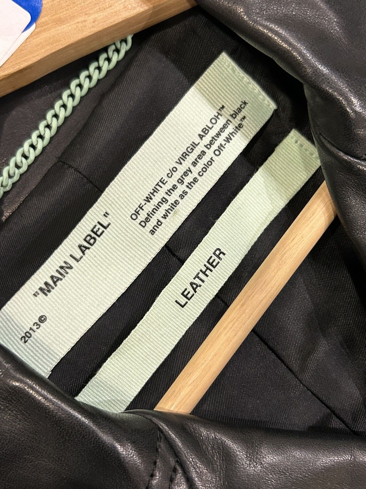 Off-White Off-White Blurred Logo Leather Trench Coat Size US L / EU 52-54 / 3 - 4 Thumbnail