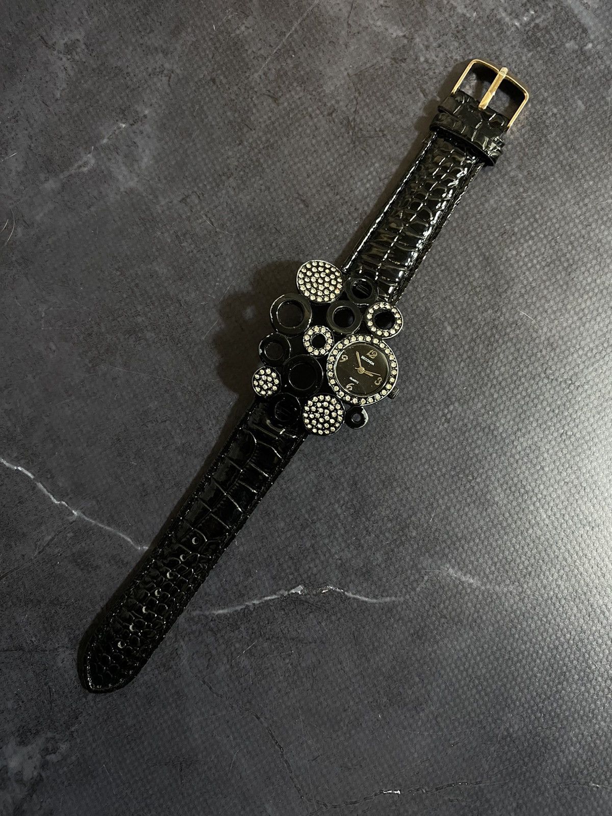Japanese Brand Futuristic Watch with Leather Strap Japanese Brand Size ONE SIZE - 7 Thumbnail