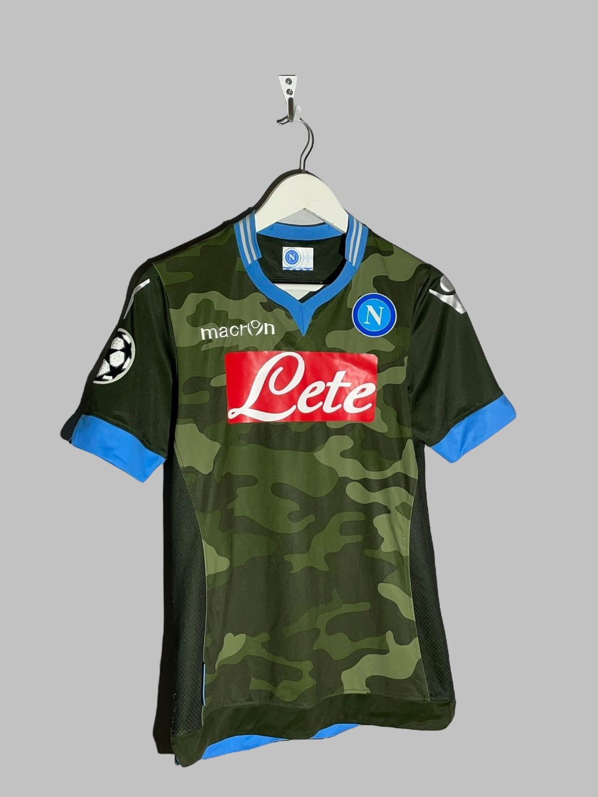 Macron SSC Napoli Macron 2013/14 Away League Champion Soccer Jersey Size US XS / EU 42 / 0 - 2 Thumbnail