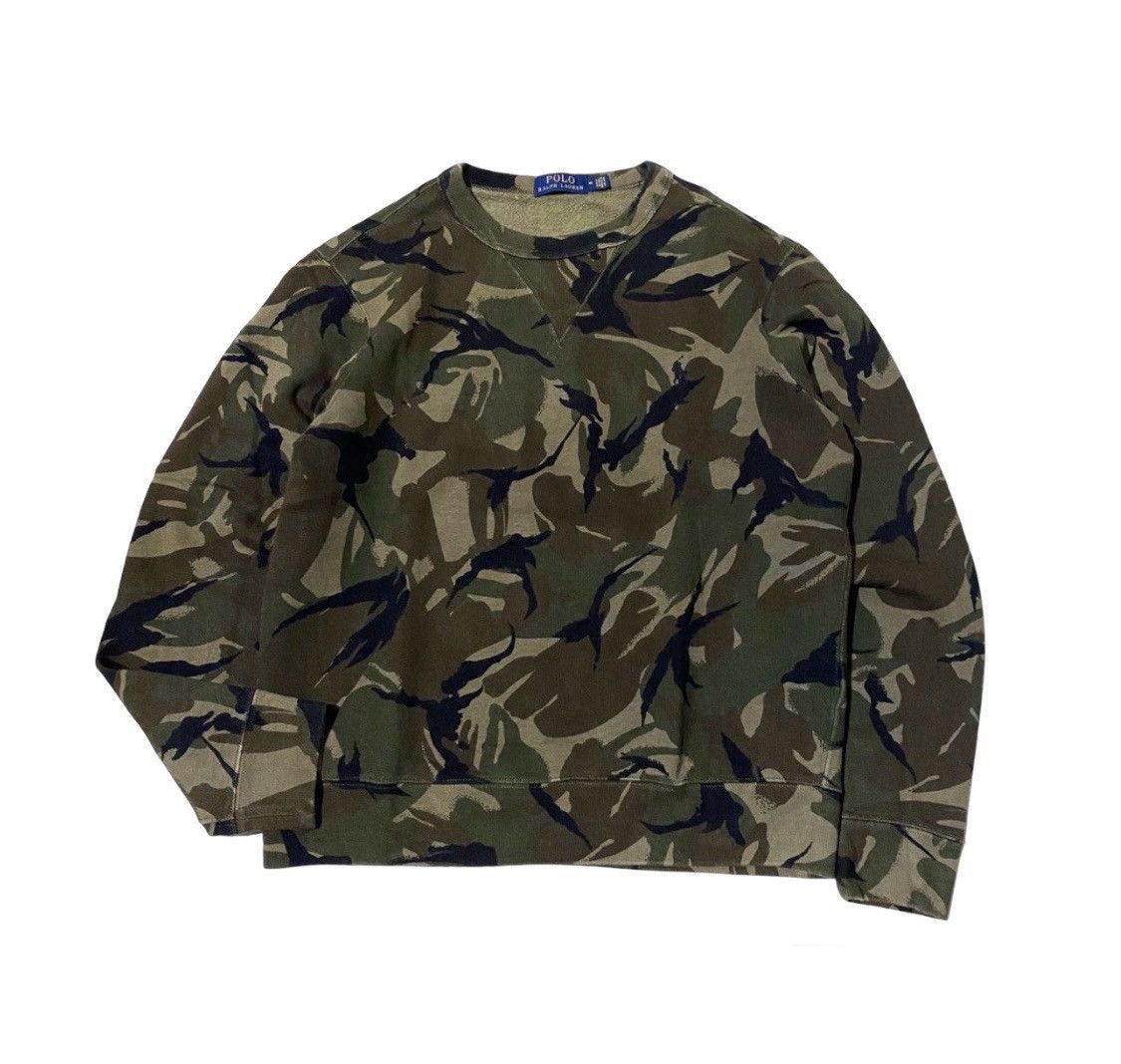 Vintage Ralph Lauren camouflage graphic top