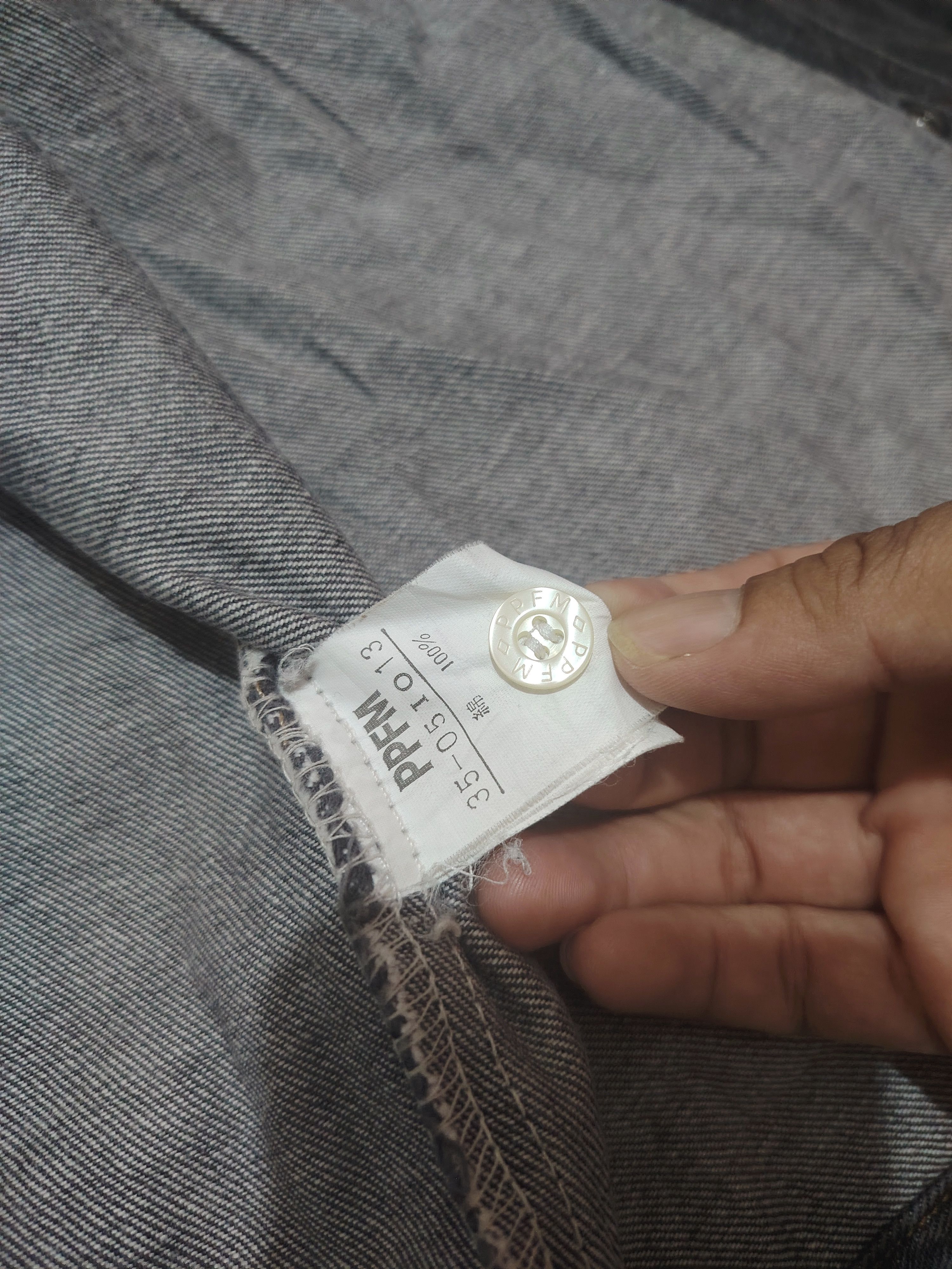 PPFM Japanese PPFM Denim Shirt Button Up Size US L / EU 52-54 / 3 - 6 Thumbnail