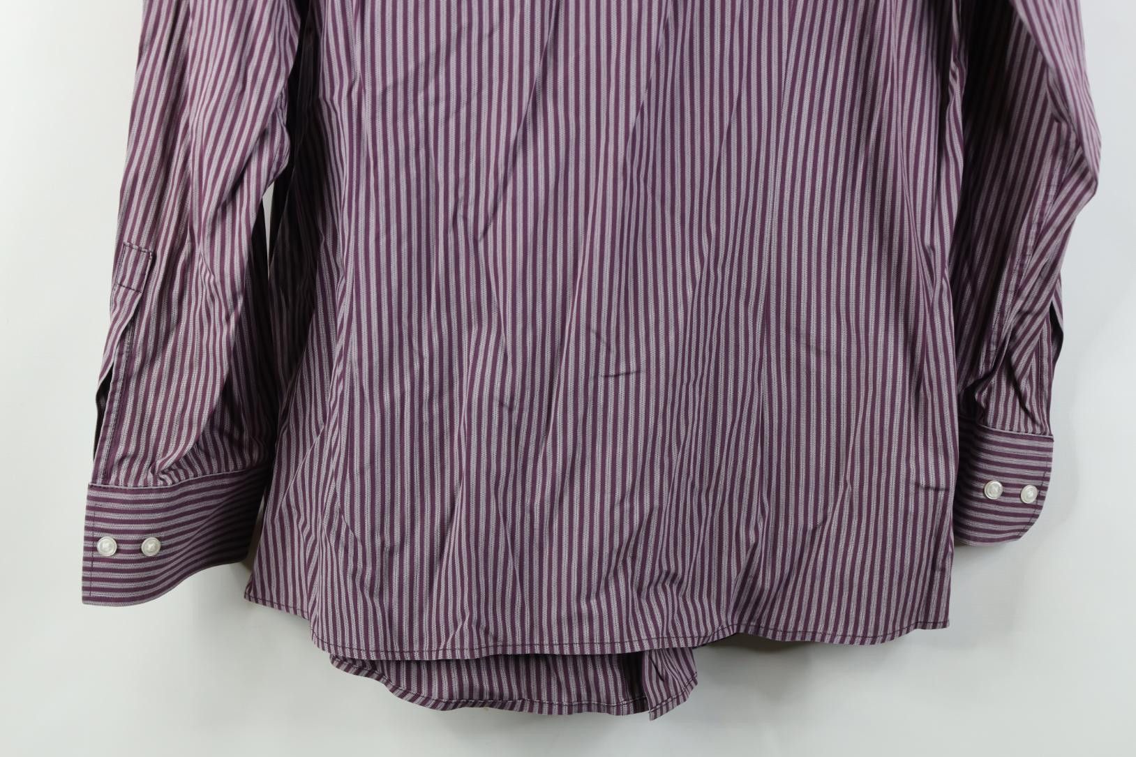Hugo Boss Hugo Boss Slim Fit Distressed Striped Collared Button Shirt Size US M / EU 48-50 / 2 - 11 Thumbnail