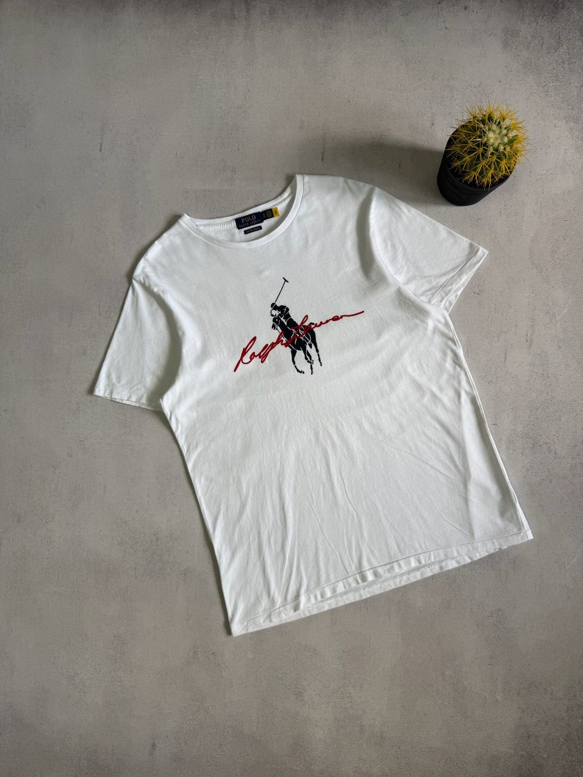 Polo Ralph Lauren Polo Ralph Lauren T Shirt Tee Big Logo White Mens XL Size Size US XL / EU 56 / 4 - 1 Thumbnail