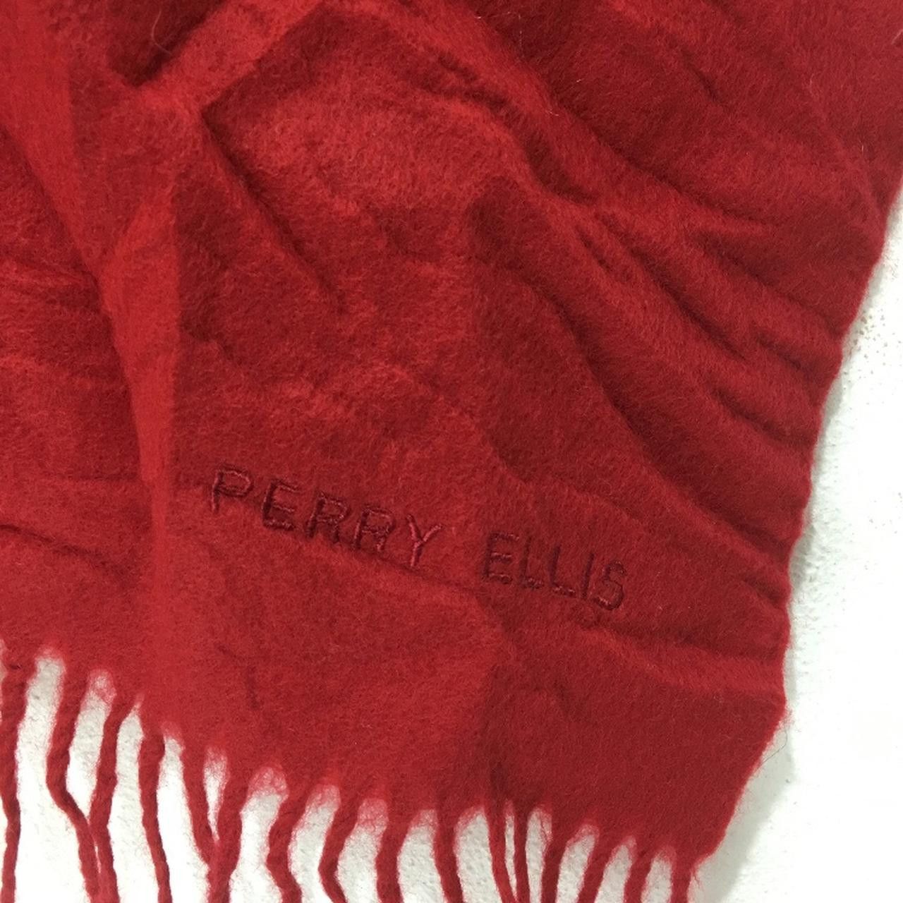 Perry Ellis PERRY ELLIS Solid Red Scarf Fringes Hijab Size ONE SIZE - 4 Thumbnail