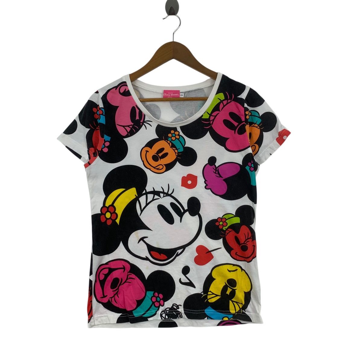 Disney DISNEY TOKYO RESORT Minnie Mouse Over Print Tee Shirt Top Size S / US 4 / IT 40 - 3 Thumbnail