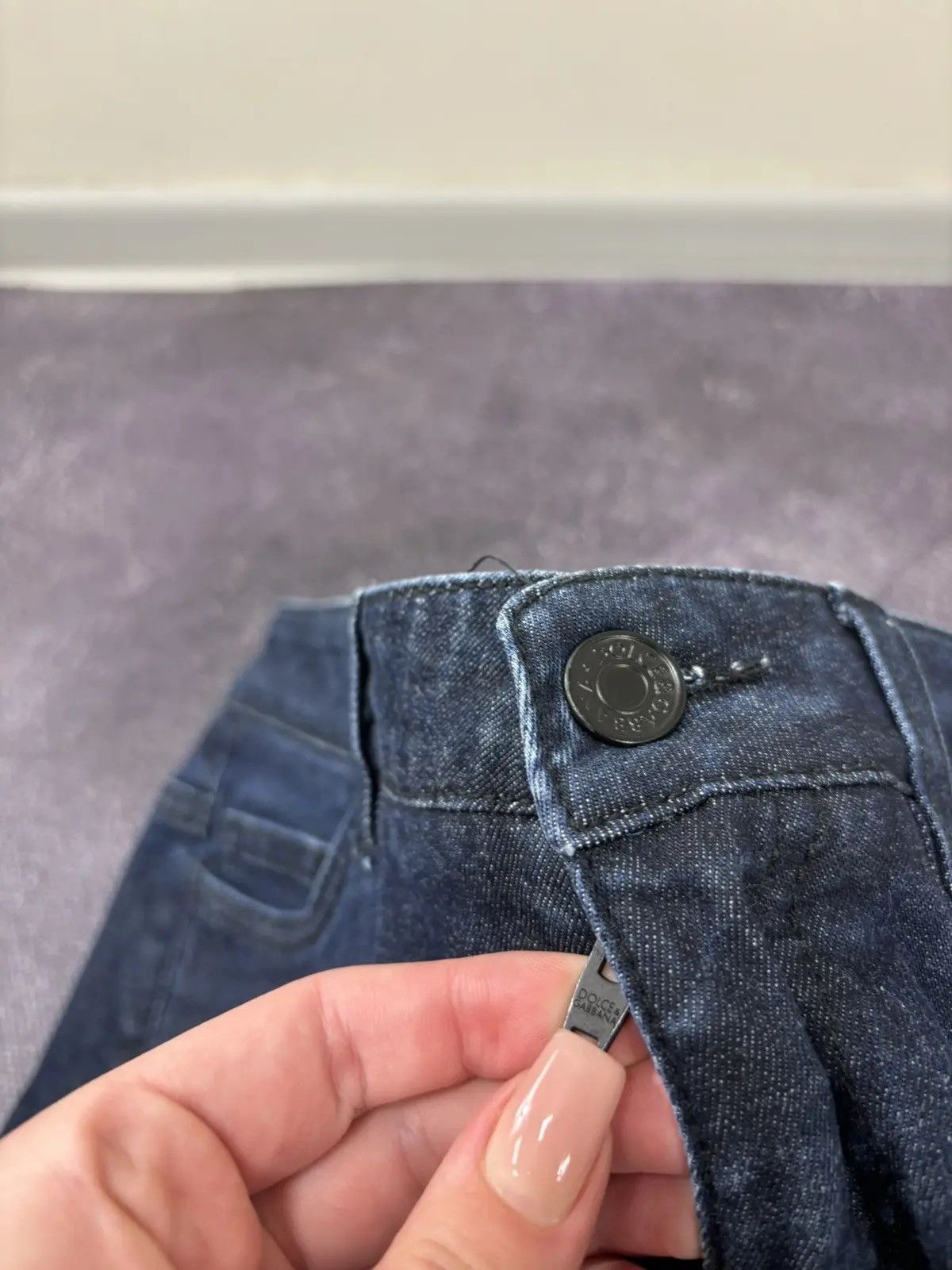 Dolce & Gabbana × Vintage Dolce & Gabbana Cute Women’s Y2K Slim Fit Luxury Denim Jeans Size 26" / US 2 / IT 38 - 6 Thumbnail