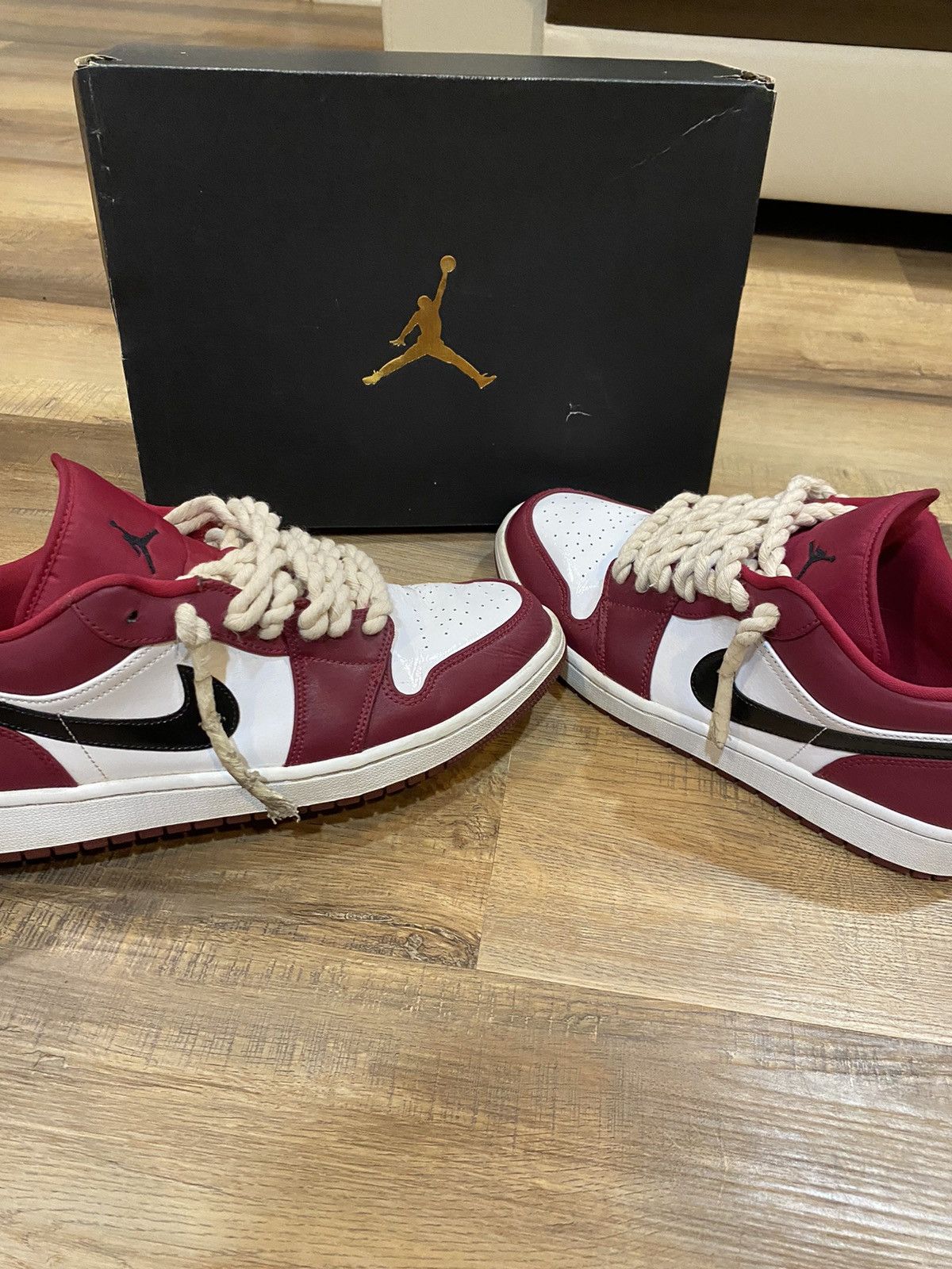 Jordan Brand Jordan 1 Low Rope Laces Size US 12 / EU 45 - 2 Thumbnail