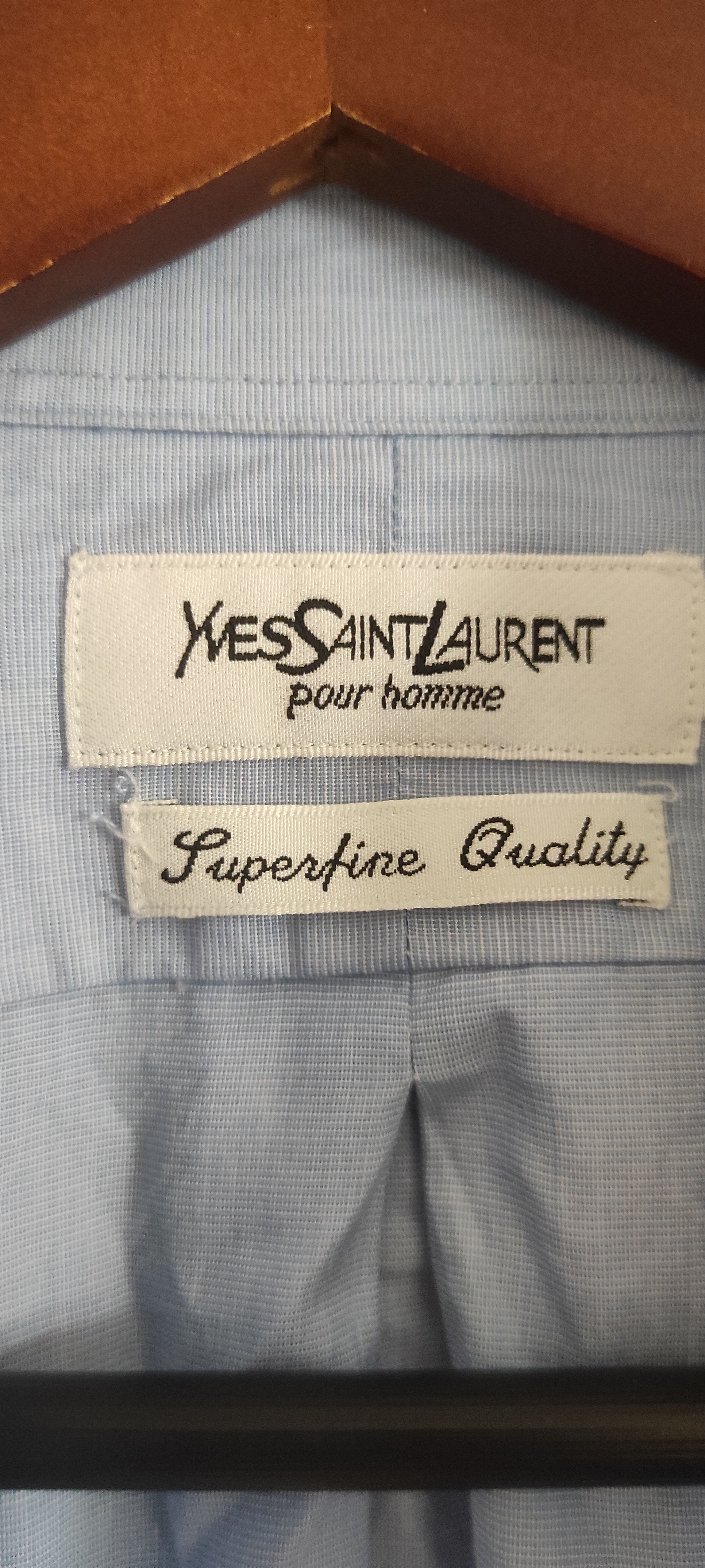 Saint Laurent Paris × Yves Saint Laurent Yves Saint Laurent Mens Sky Blue Dress Shirt Size XL Size US XL / EU 56 / 4 - 9 Thumbnail