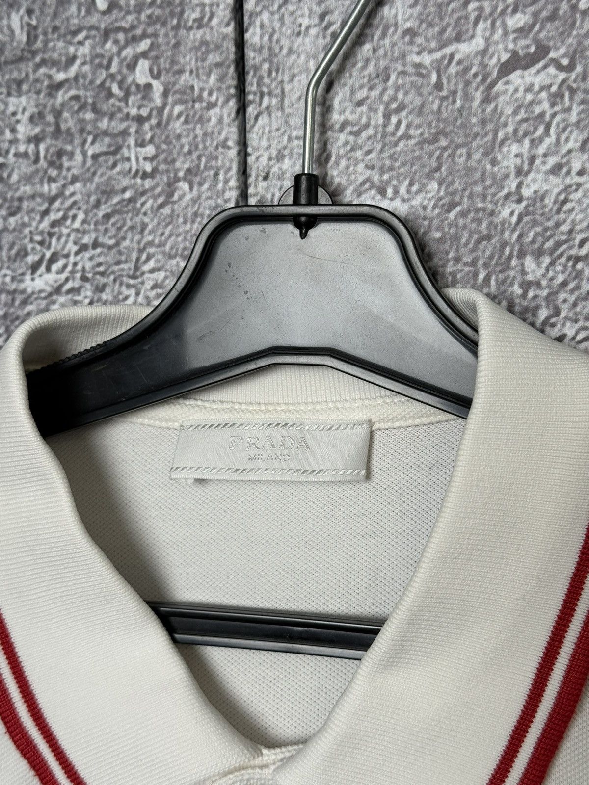 Prada Rare Prada Bull Embroidery Logo White Polo Shirt Size M Size US M / EU 48-50 / 2 - 8 Thumbnail