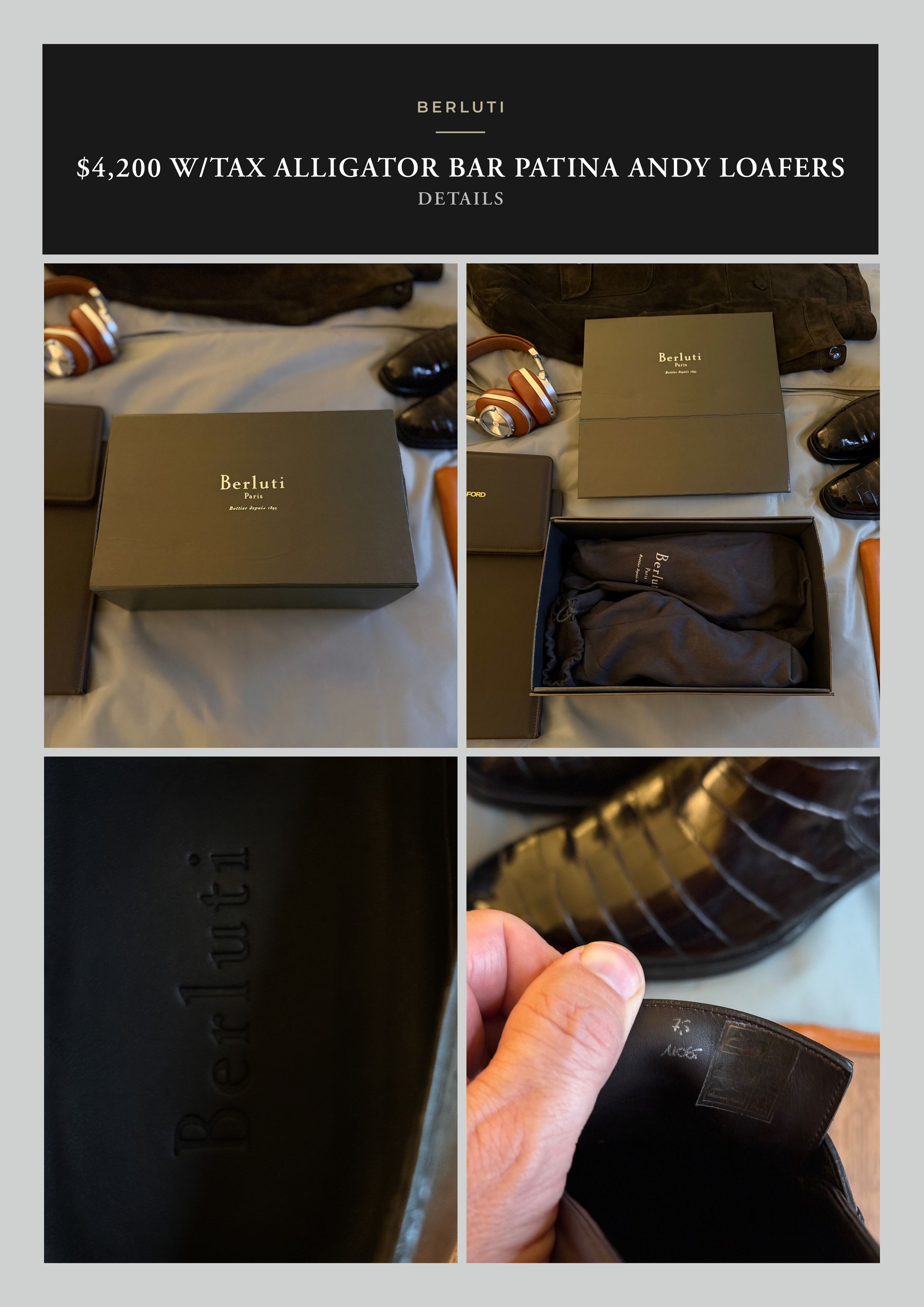 Berluti Ultimate Ultra-Rare $4,200 Alligator Loafers Godly Details Size US 8.5 / EU 41-42 - 21 Thumbnail