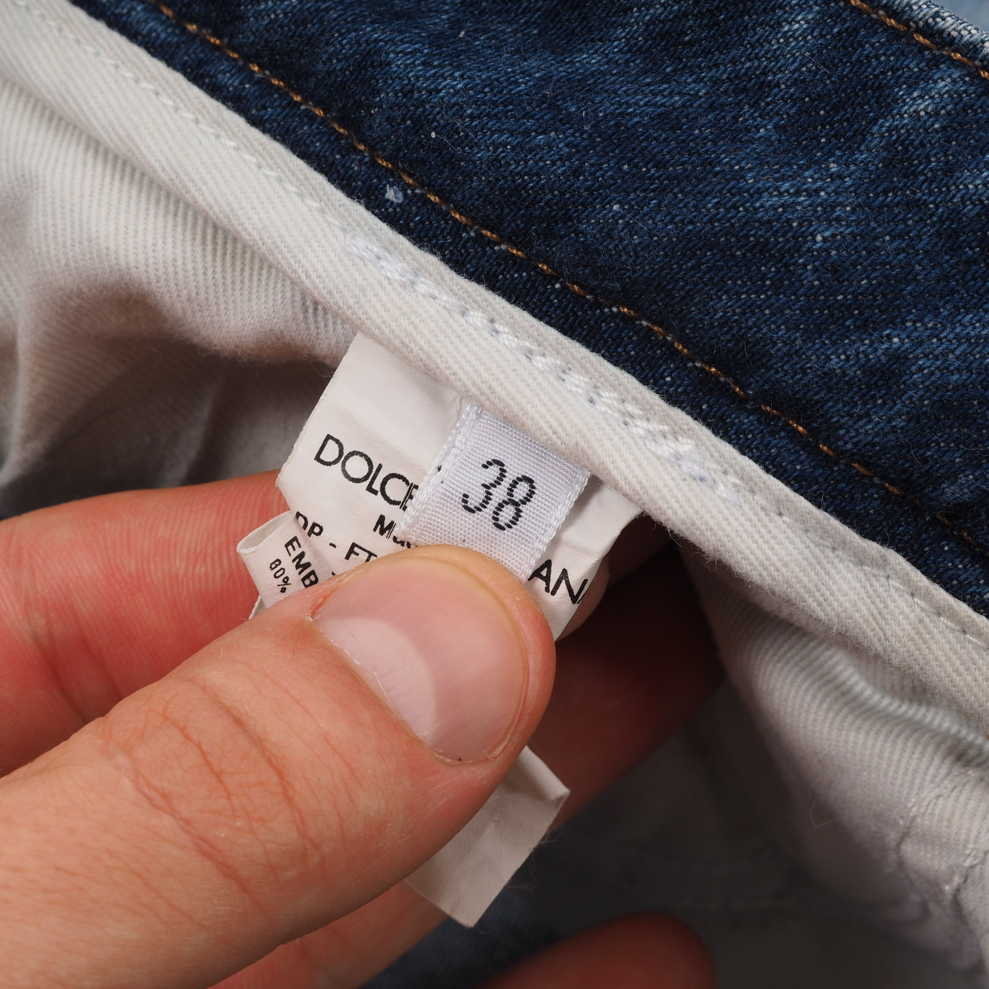 Dolce & Gabbana Dolce & Gabbana Pretty Blue Distress Denim Slim Jeans Size 26" / US 2 / IT 38 - 6 Thumbnail